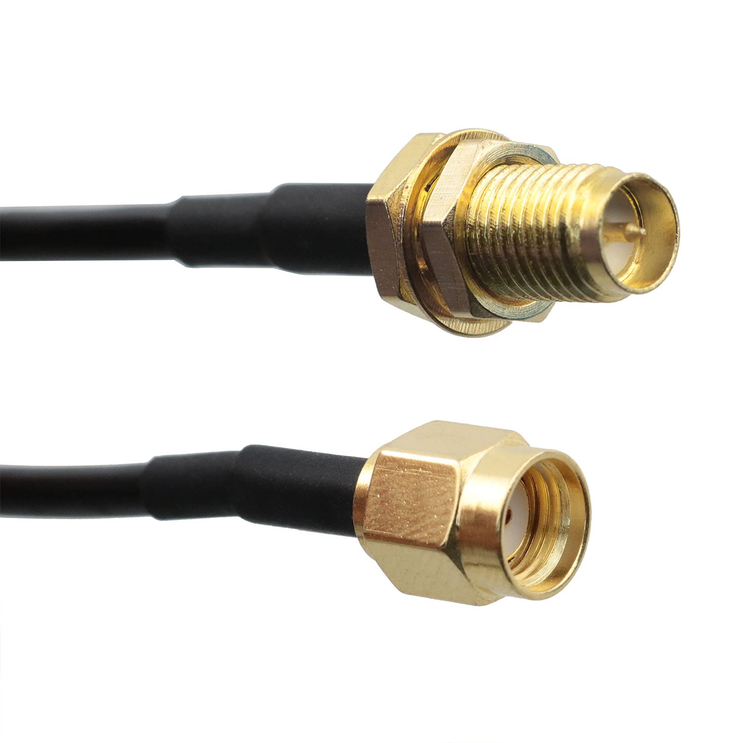 Mutai Rp Sma Extension Cable 5M Rp Sma Male To Rp Sma Female Bulkhead Mount Rg174 Wifi Antenna Extension Coaxial Cable For Wifi