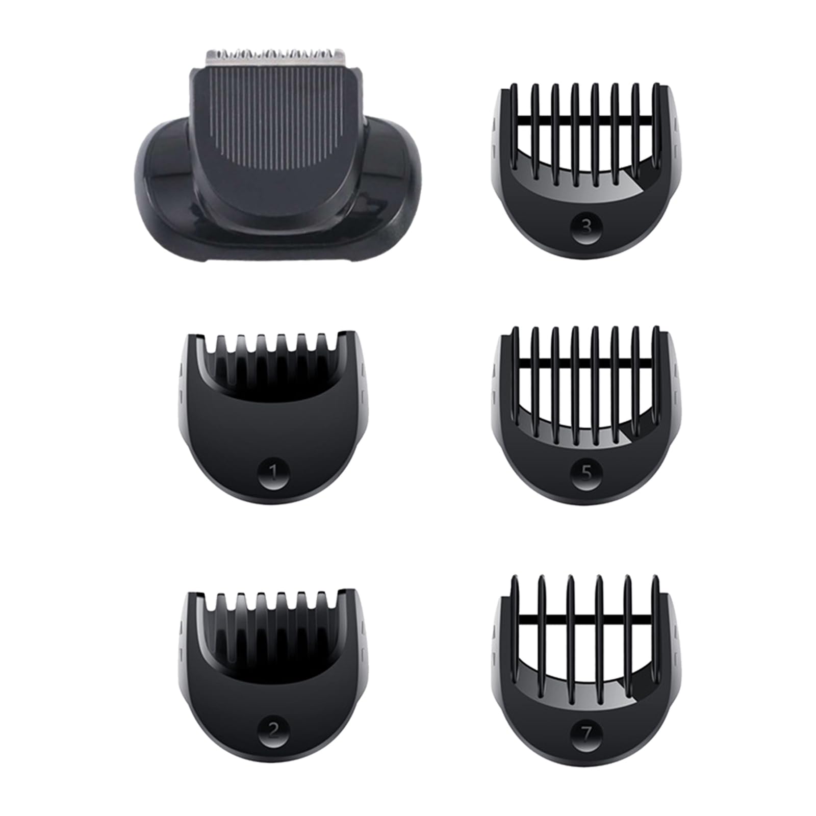 Beard Trimmer Attachment Fit For Br Aun Series 5, 6 And 7 Electric Razors 1/2/3/5/7Mm, Replacement Shaver Guide Combs For 5018S,