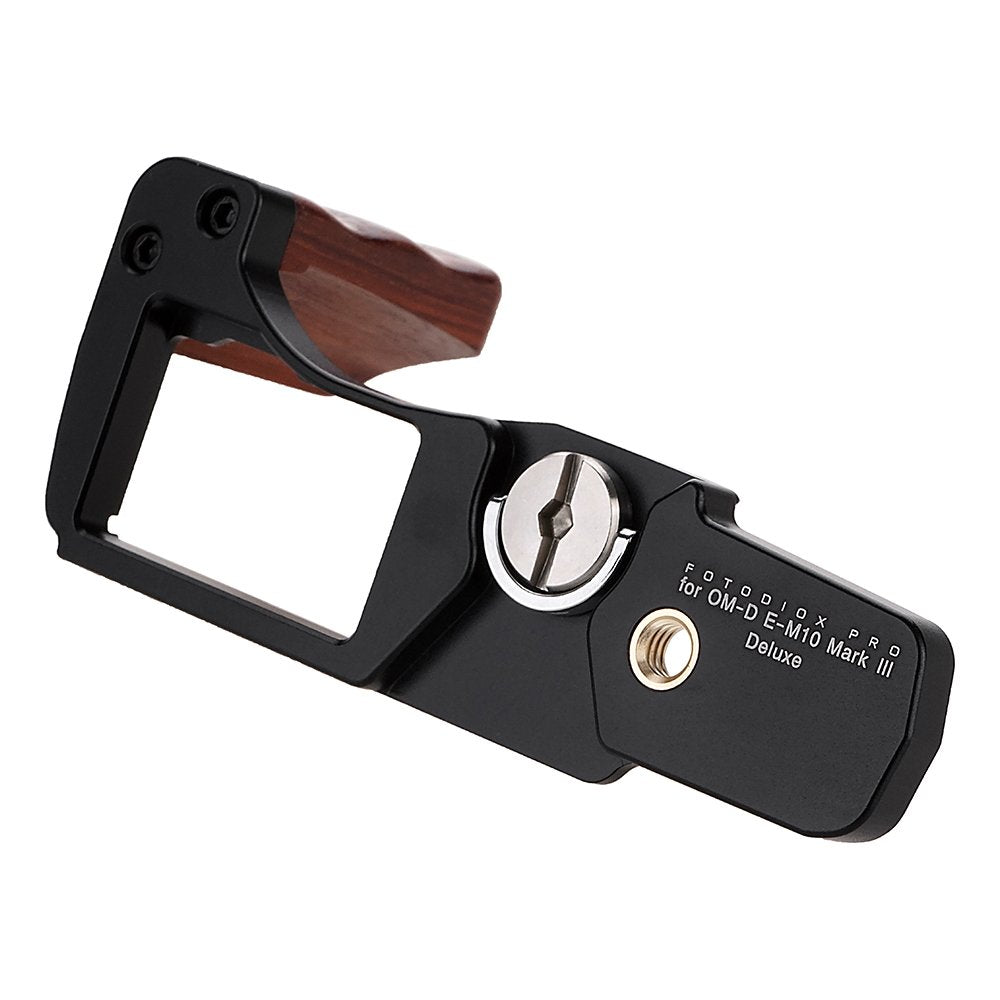 Fotodiox Pro, Deluxe All Metal Black Camera Hand Grip For Olympus Om D E M10 Mark Iii Mirrorless Micro Four Thirds Digital Camer