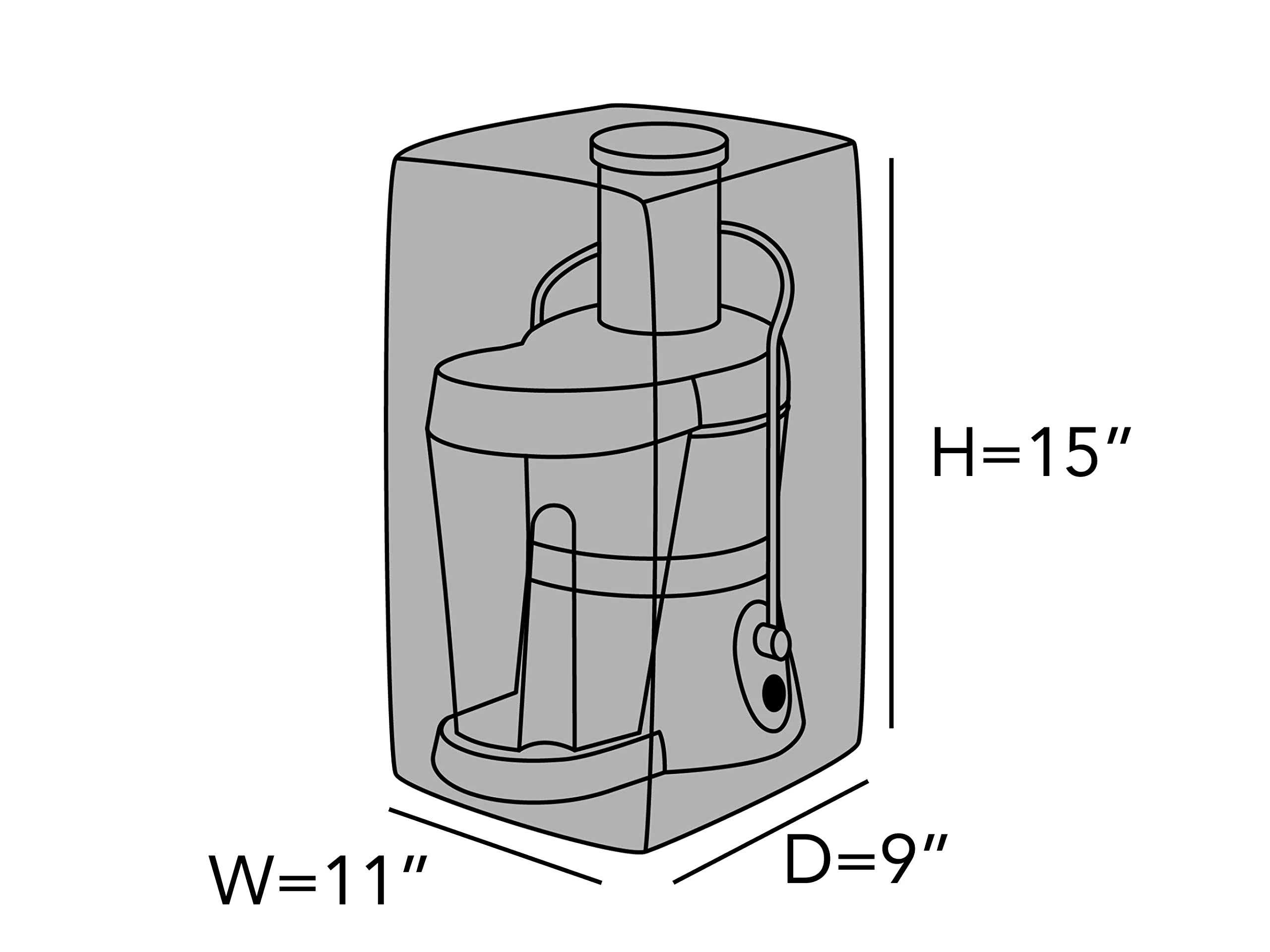 Covermates Keepsakes   Rectangular Appliance Cover   Dust Protection   Stain Resistant   Washable   Appliance Cover Bronze