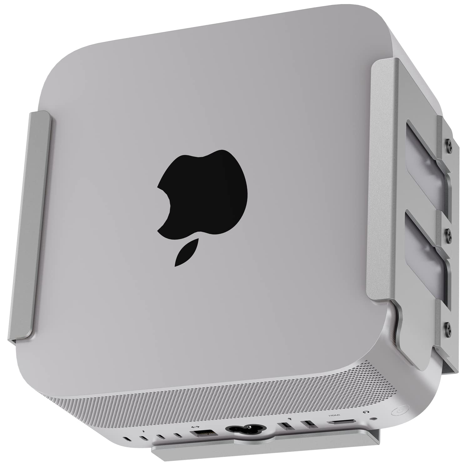IFCASE Heat Dissipation Design Anti-Scratch Inner Aluminum Wall/Vesa Mount for Mac Studio M4 M3 M2 M1 Max/Ultra (Silver)