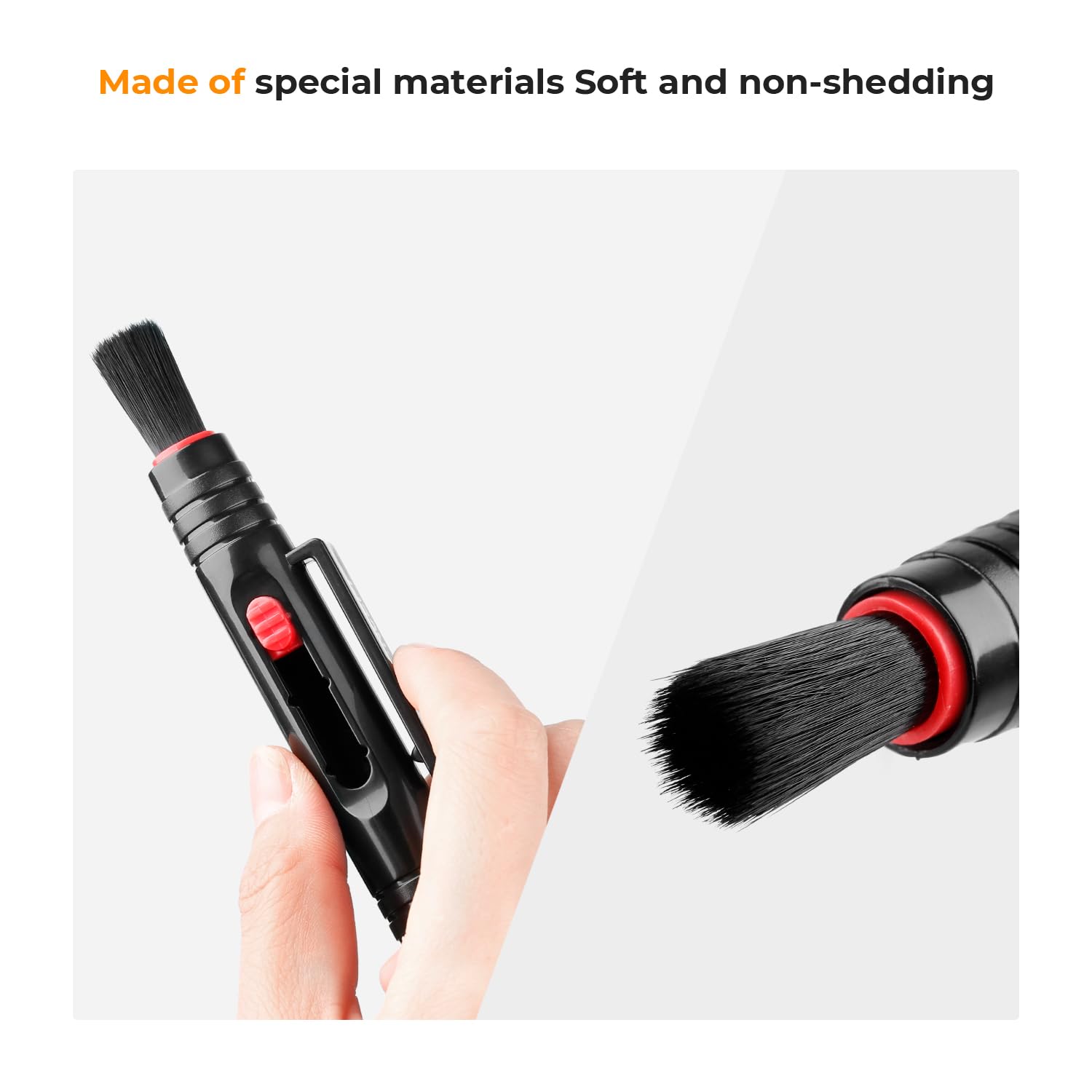 K&F Concept Professional Lens Cleaning Pen*3 With Soft Brush, Carbon Head Lens Cleaning Pen For Canon, Nikon, Pentax, Sony Digit