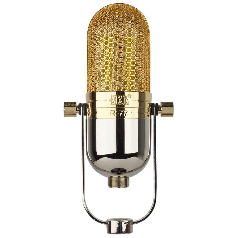 MXL R77 Professional Ribbon Microphone With Traditional Yoke Mount Form Factor