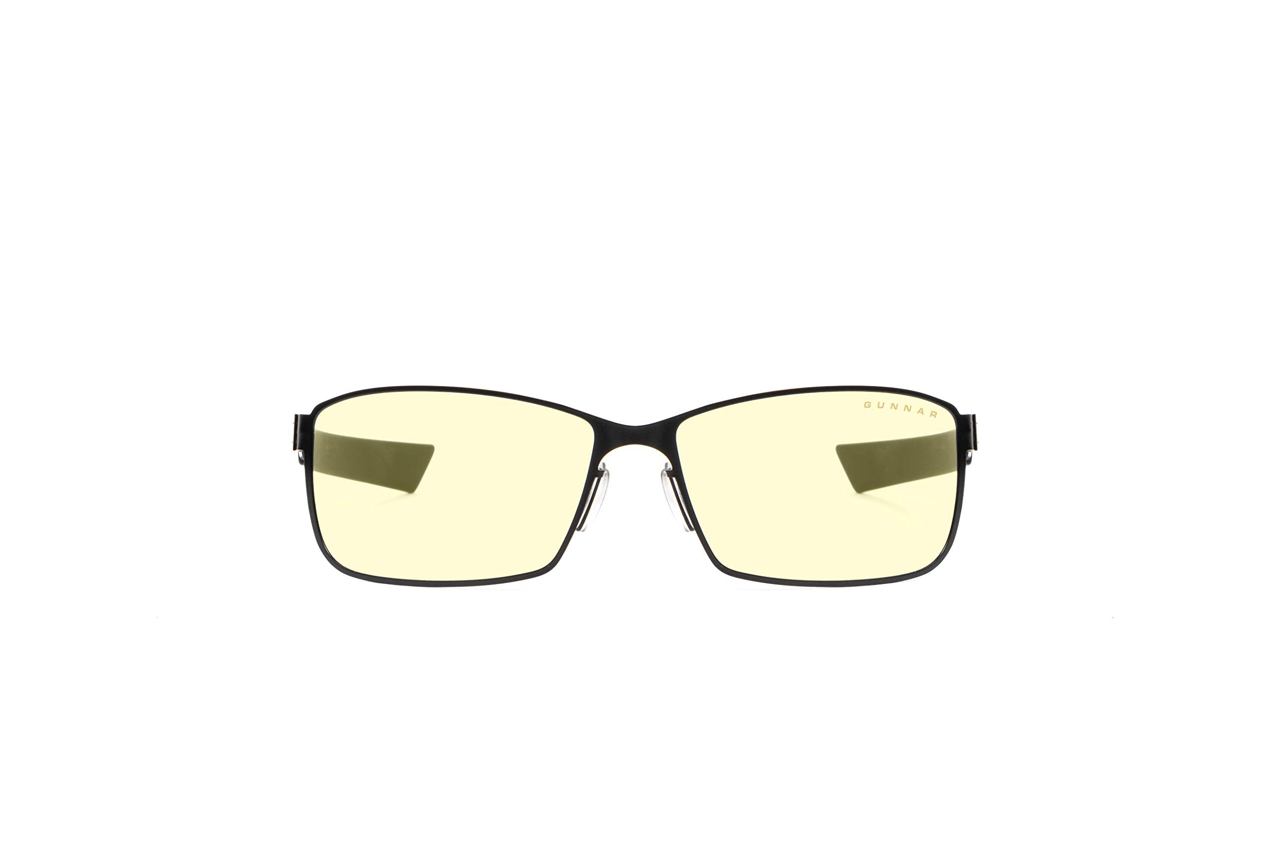 GUNNAR - Premium Gaming and Computer Glasses - Blocks 65% Blue Light - Vayper, Onyx, Amber Tint