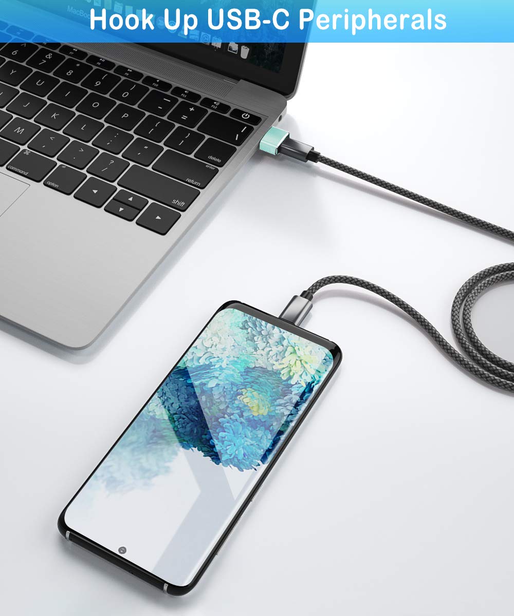 Elebase Usb To Usb C Adapter 4 Pack,Type C Female To A Male Charger Converter For Apple Watch Ultra Iwatch Series 8 7,Iphone 12