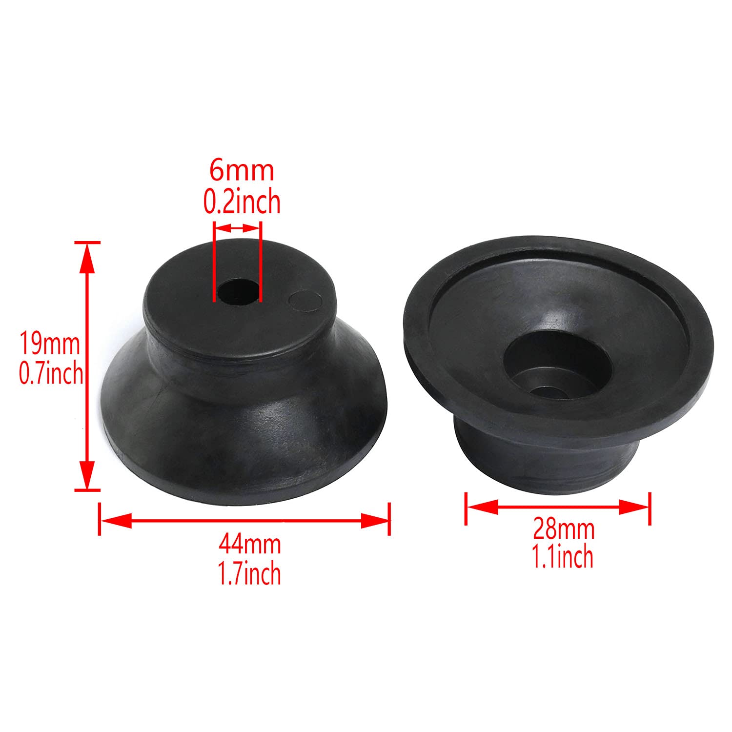 Zzlzx 4Pcs 3D Printer Feet, Air Compressor Rubber Feet, Replacement Foot Pad, Shock Absorption Rubber Cushion For Vacuum Pump Oi