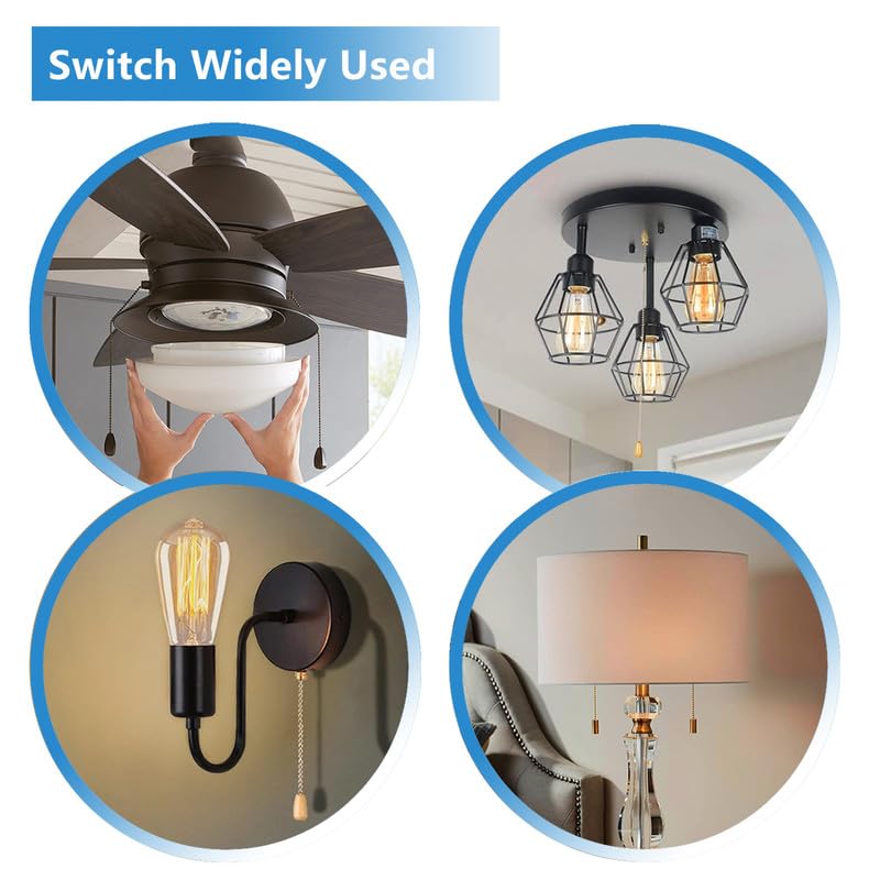 Ceiling Fan Switch Zing Ear Ze 109M Pull Chain Switch On/Off Light Switch For Hunter Ceiling Fan Light Lamp Replacement
