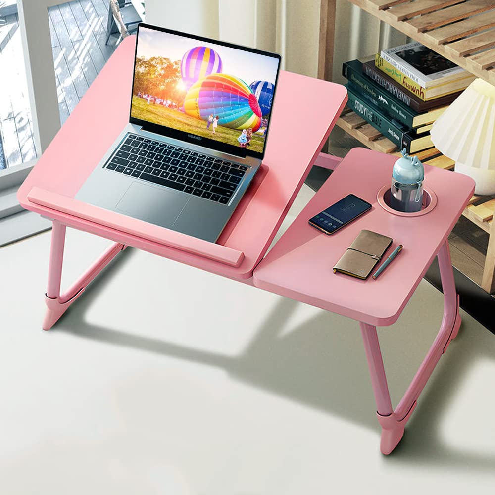 Laptop Desk For Bed,Asltoy Laptop Bed Tray Table,Foldable Lap Desk Stand Notebook Desk Adjustable Laptop Table For Bed Portable