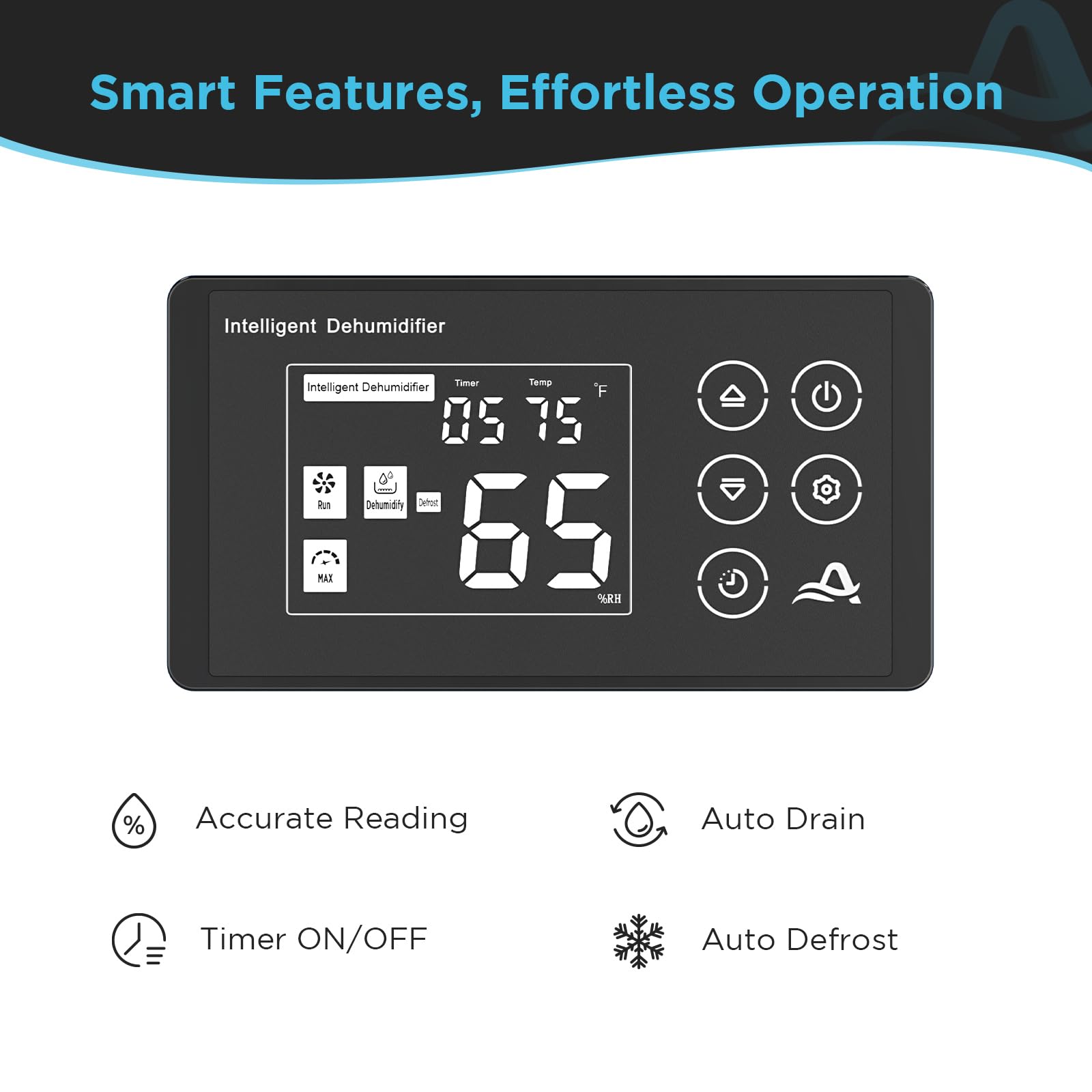 Airecoler 125 Pints Commercial Dehumidifier For Crawl Spaces & Basements With Drain Hose, Industrial Grade Water Damage Restorat
