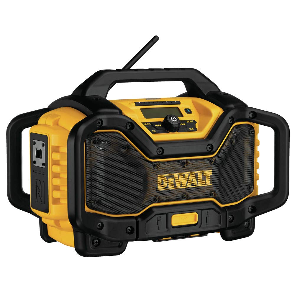 Dewalt 20V Max Bluetooth Radio, 100 Ft Range, Portable For Jobsites (Dcr025)