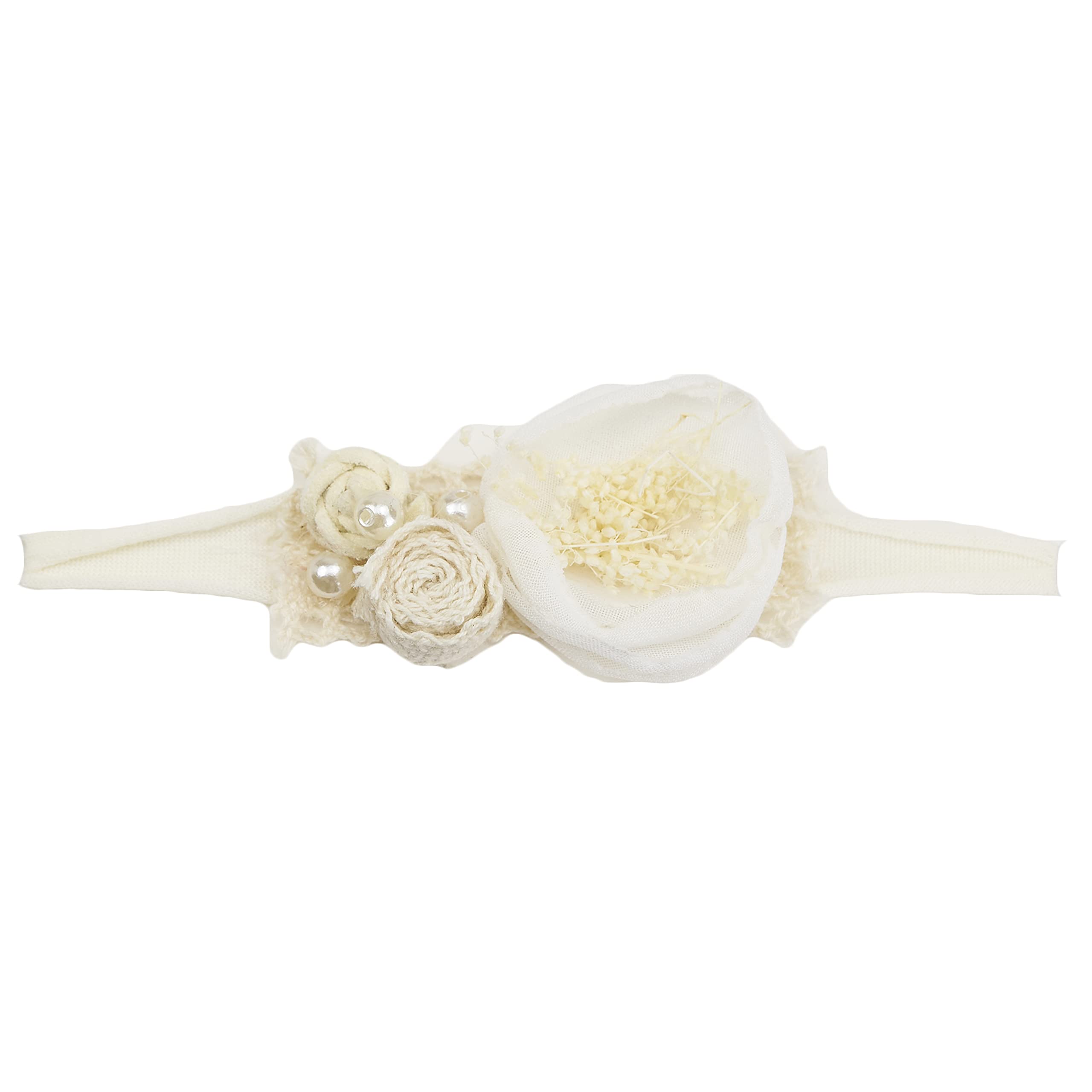 Zeroest Baby Photography Props Headband Newborn Girl Hair Accessories Photo Shoot Outfits Infant Flower Headdress (No.61)