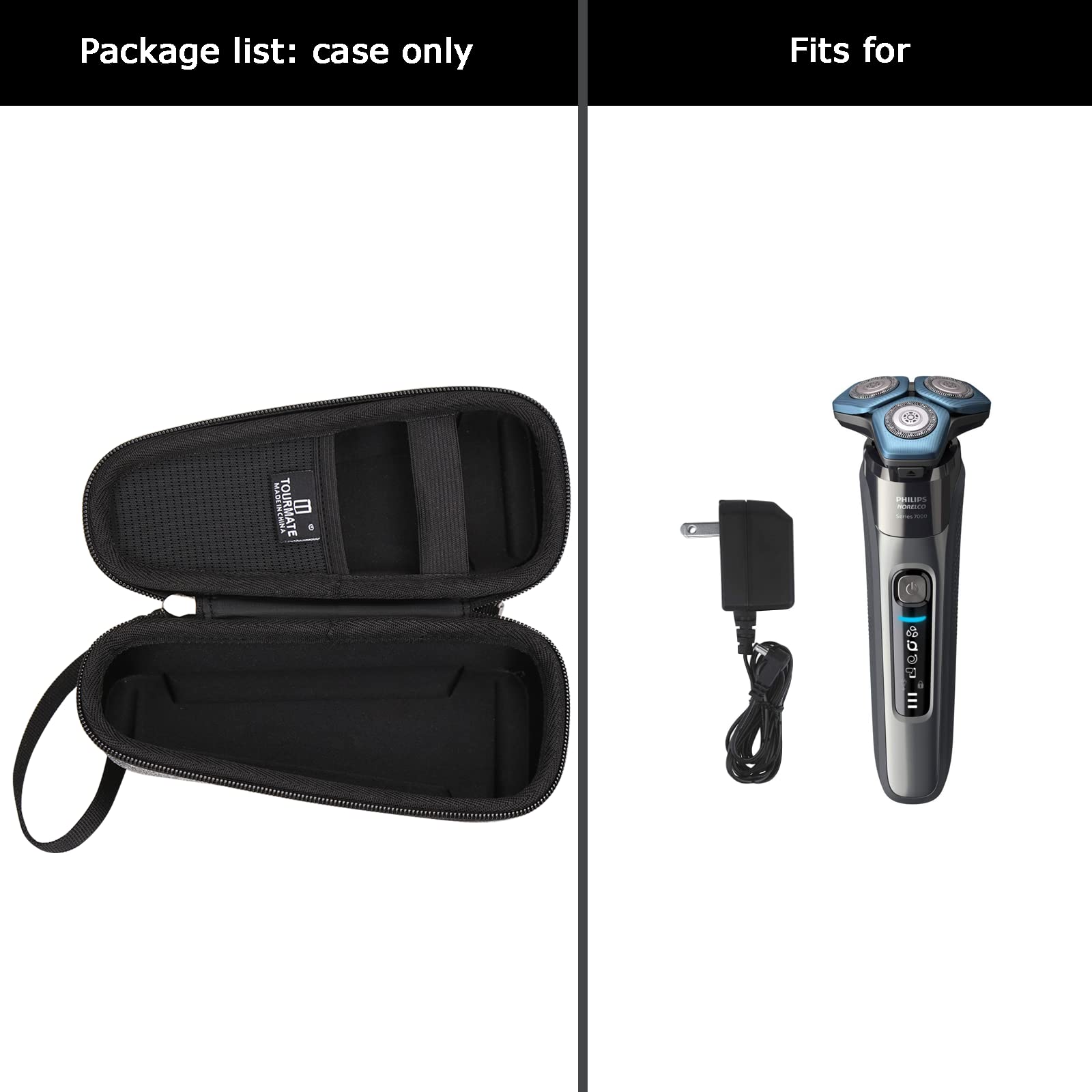 Tourmate Hard Storage Case For Krovena Women Electric Shaver/Philips Norelco Men Shaver Series 2100 2300 3500 6800 3100 5500 510