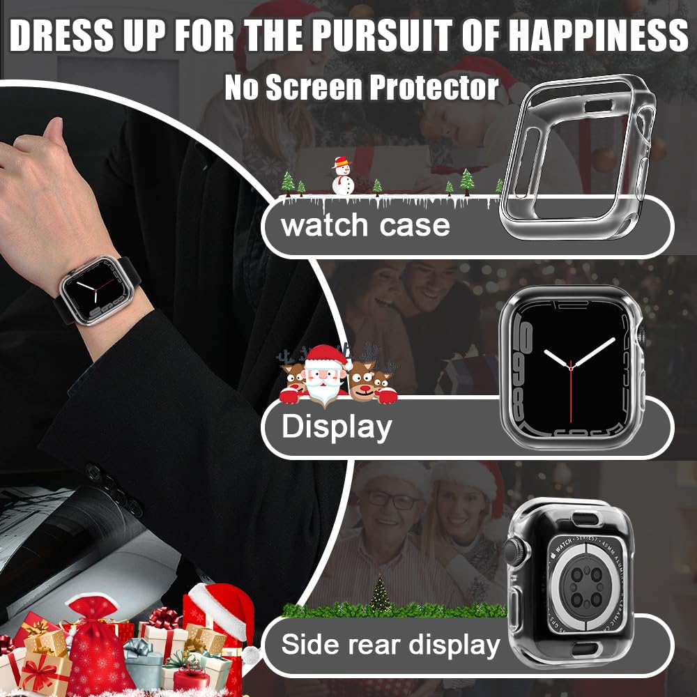 Top4Cus 38Mm Cover Environmental Soft Flexible Tpu Anti Scratch Lightweight Protective 38Mm Iwatch Case Compatible With Apple Wa