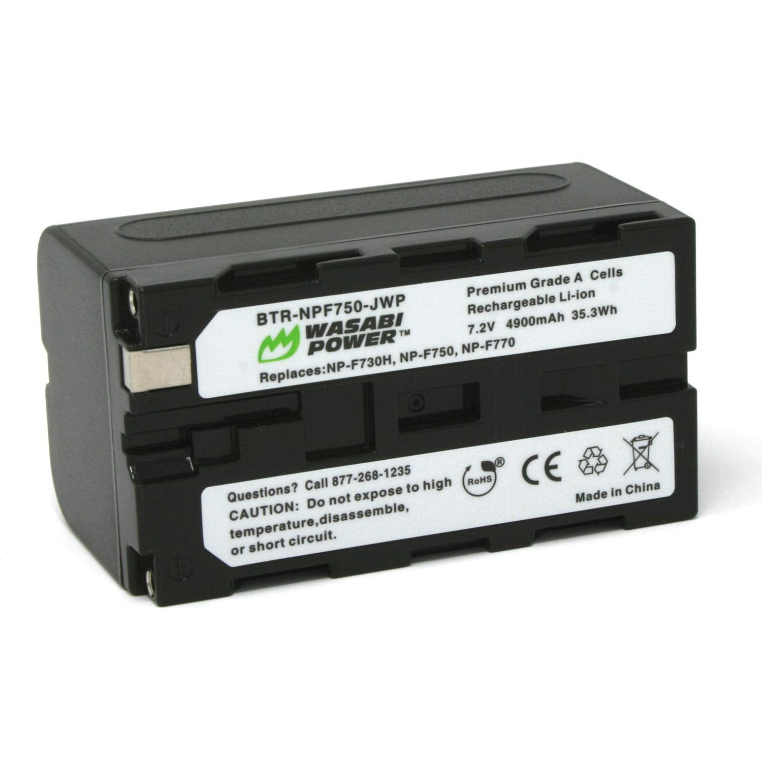Wasabi Power Battery for Sony NP-F730, NP-F750, NP-F760, NP-F770 (4900mAh) and Sony CCD-TRV16, CCD-TRV201, CCD-TRV215, DCR-TRV11