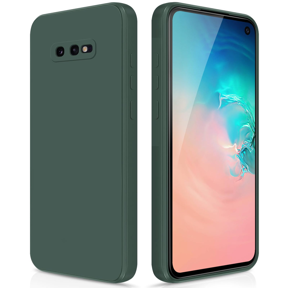 Giiyoon Silicone Case Compatible With Samsung Galaxy S10E, Full Body Silky Soft Touch Phone Case With Camera Protection, Shockpr