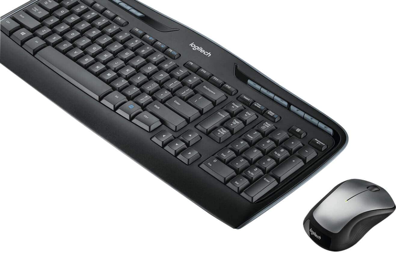 Logitech Mk335 Wireless Keyboard And Mouse Combo   Black/Silver