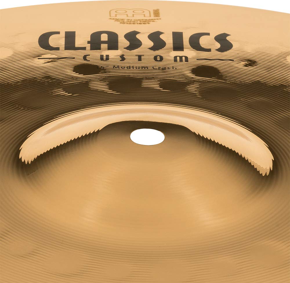 Meinl 14'' Medium Crash Cymbal   Classics Custom Brilliant   Made In Germany, 2 Year Warranty (Cc14Mc B)