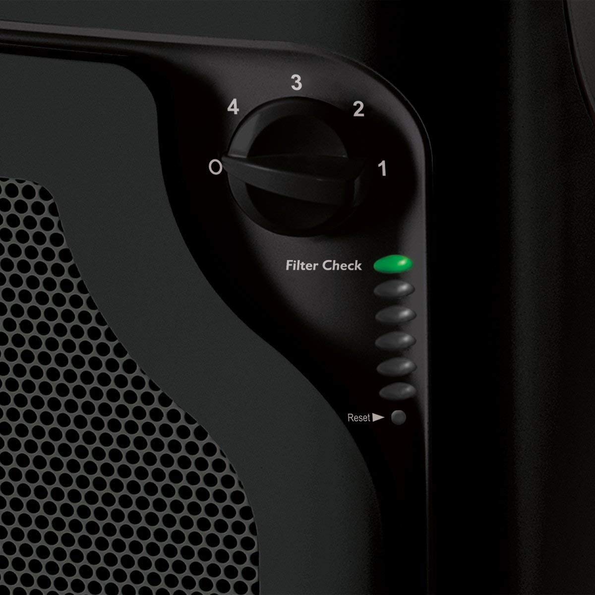Holmes True Hepa Console Air Purifier With Filter Life   Monitor Bar And Quiet Operation | Large Room Air Cleaner   Black (Hap86