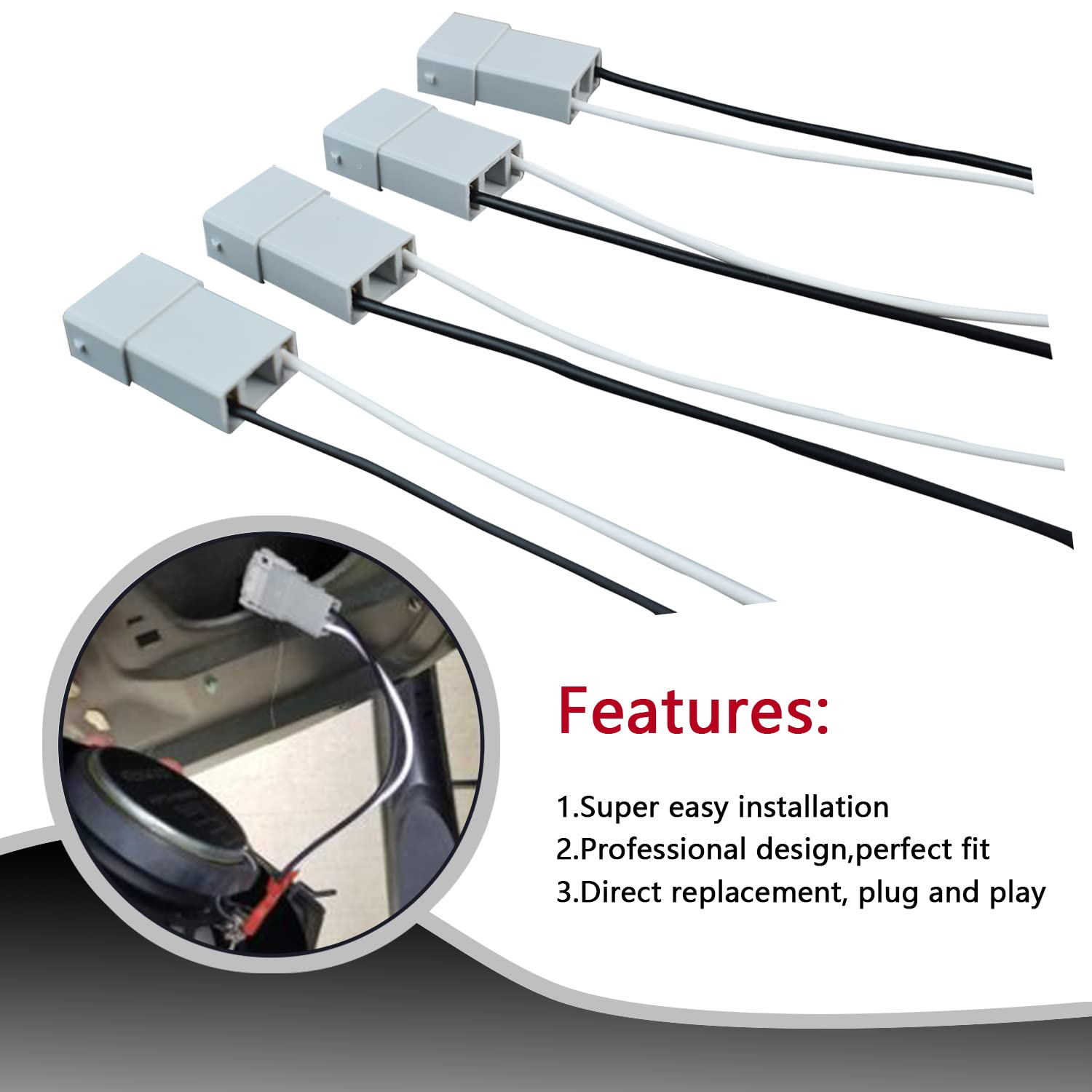 72 7800 Speaker Wire Harness Replacement For Honda Civic Cr V Ridgeline Accord Element Acura Integra Tsx Rsx Cl Ilx Mdx Rl Tl 19