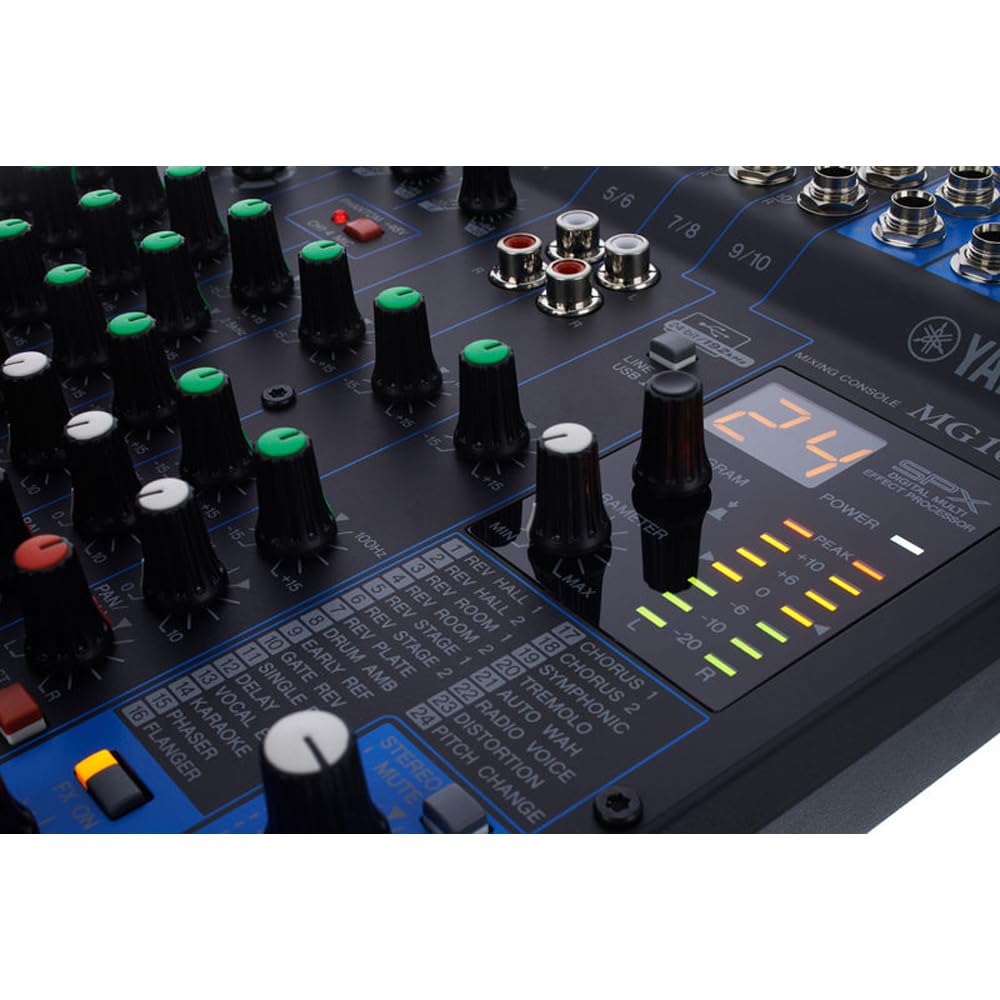 Yamaha Mg10Xu 10 Input Stereo Mixer With Effects