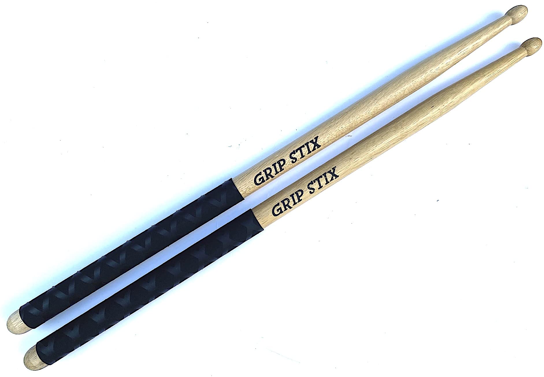 GRIP STIX 16 Long Heavyweight Oak 2B NON-SLIP Drumsticks - Ideal for All Drumming, Workout, Aerobics, Cardio Exercises