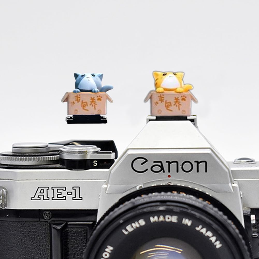 Zostland Adorable Slr Camera Hot Shoe Boot Cover Cap,Box Shoe Protector,Compatible With Sony Fuji Canon Nikon Pentax Leical. (2P