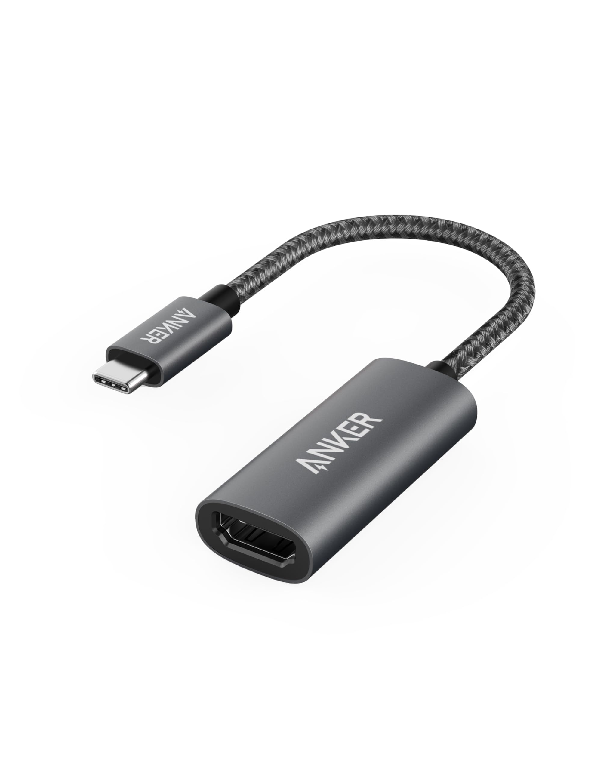 Anker Usb C To Hdmi Adapter (4K@60Hz), 310 Usb C Adapter (4K Hdmi), Aluminum, Portable, For Macbook Pro, Air, Ipad Pro, Pixelboo