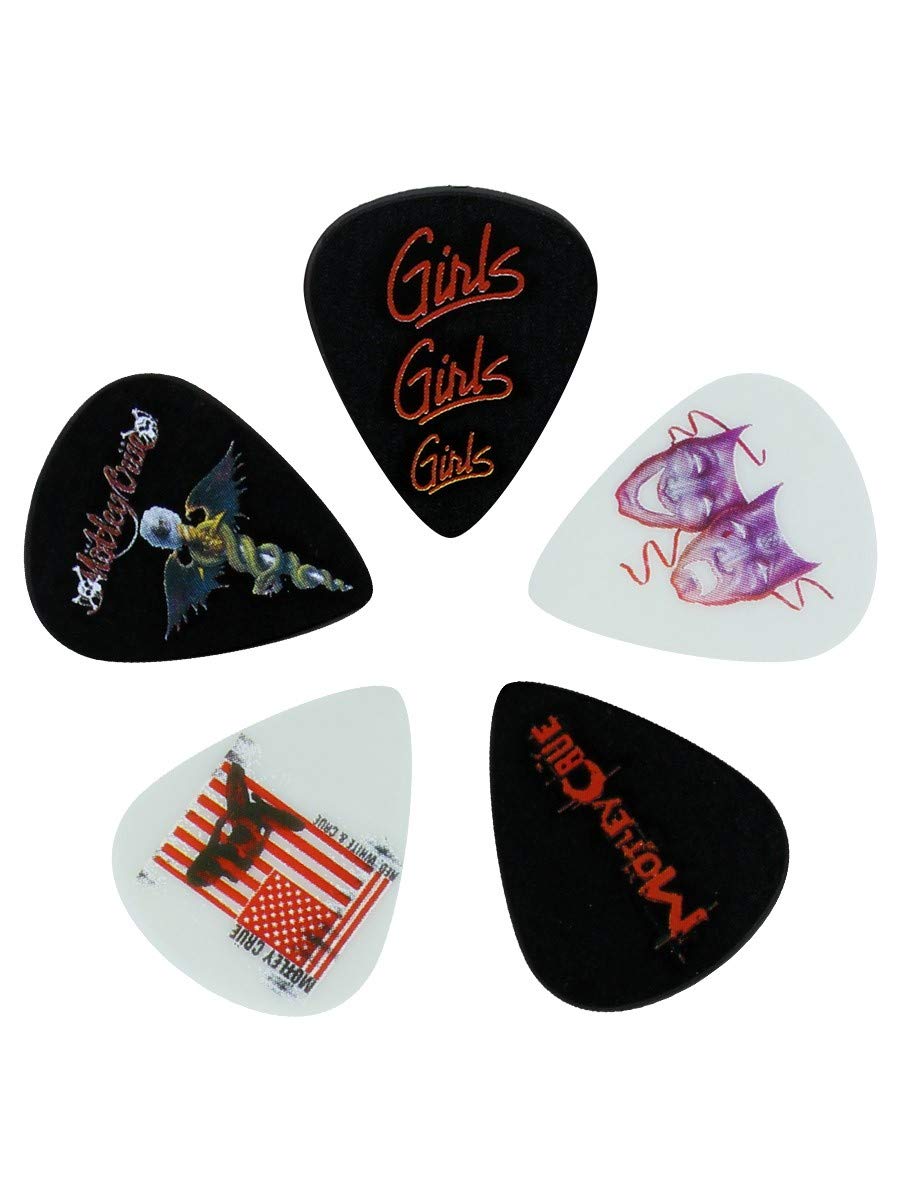 Motley Crue Plectrum Pack: Red, White & Crue