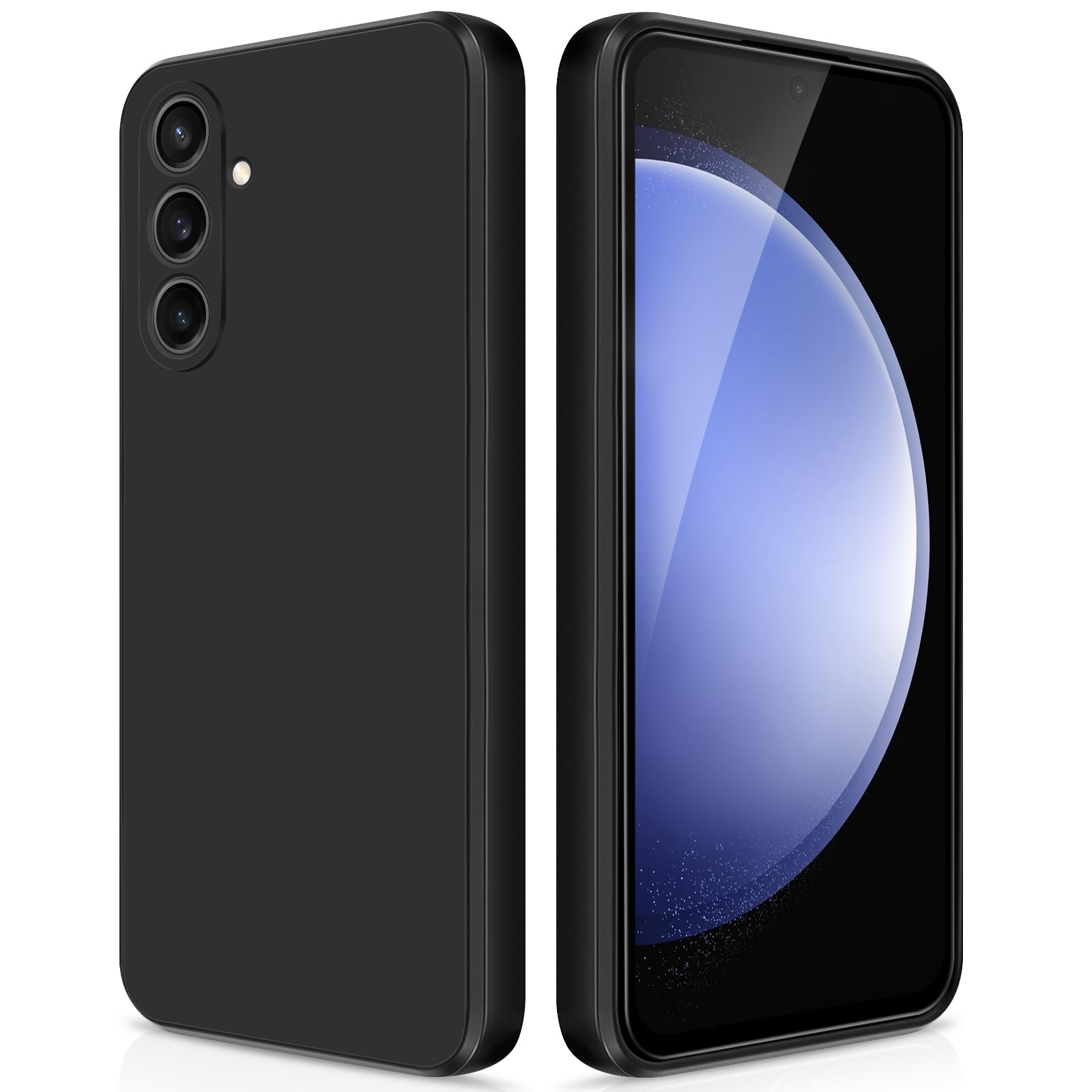 Giiyoon Silicone Case Compatible With Samsung Galaxy S23 Fe, Full Body Silky Soft Touch Phone Case With Camera Protection, Shock