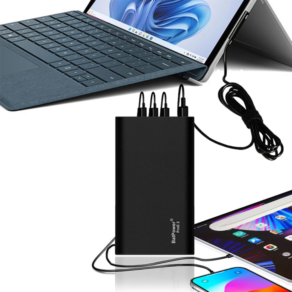 Batpower Proe 2 Es7B 98Wh Surface Power Bank For Surface Pro X 9 8 7 6 5 4 3 2 Rt Go Surface Book 3 2 1 External Battery Surface