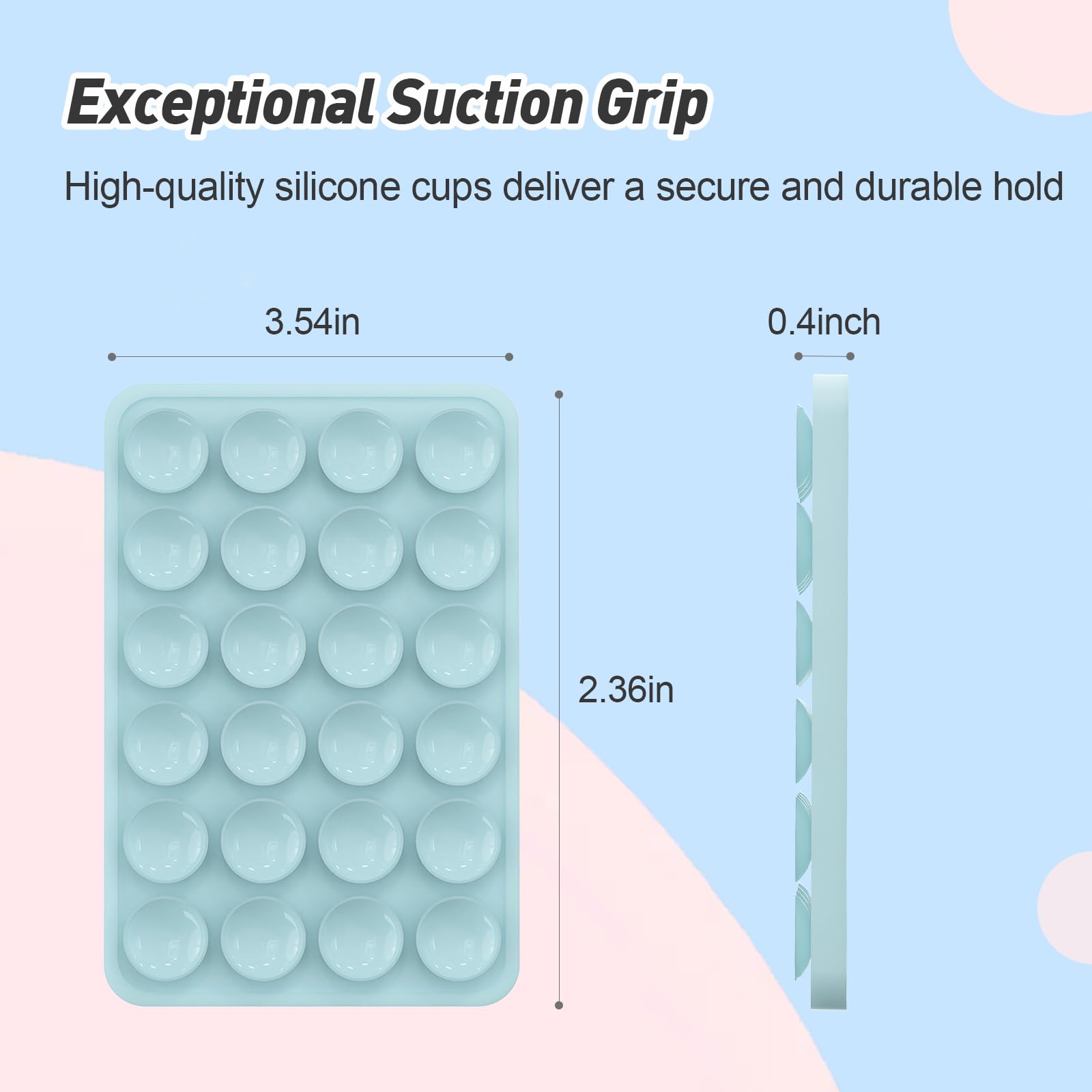 Magnetic Suction Phone Mount For Magsafe Case,Silicone Octo Cup Buddy Sticky Phone Grip Holder For Iphone,Removable Hands-Free S