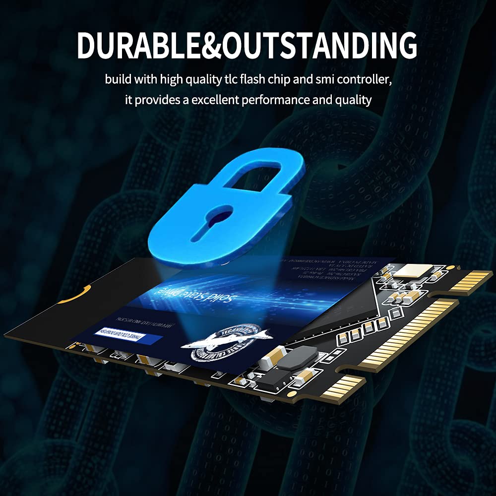 Dogfish M.2 Ssd 256Gb 3D Nand Tlc Sata Iii 6 Gb/S, M.2 (2260Mm) Internal Solid State Drive   Compatible With Desktop Pc Laptop (