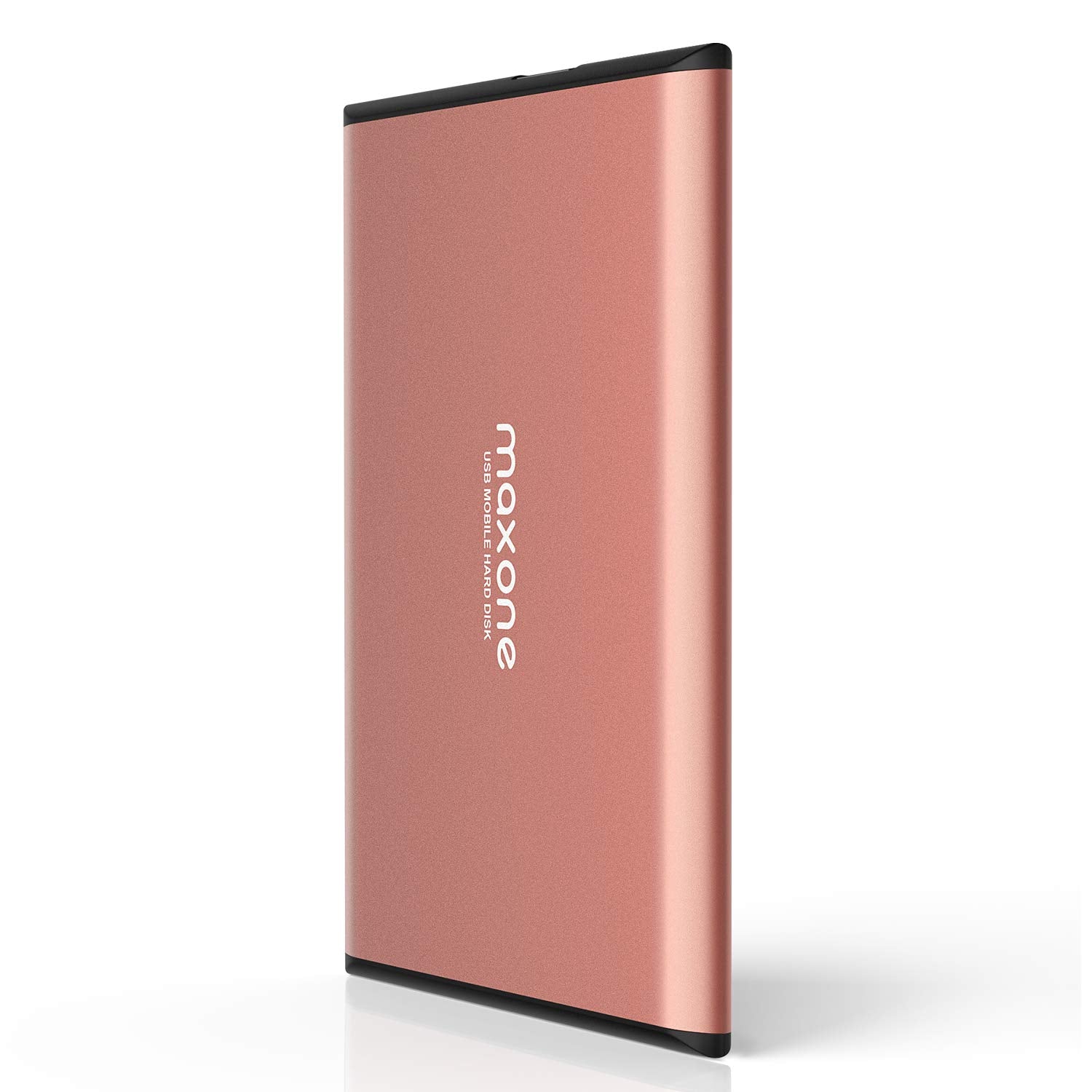 Maxone 160Gb External Hard Drive Portable 2.5'' Ultra Slim Hdd Storage Usb 3.0 For Pc, Mac, Laptop, Chromebook   Rose Pink
