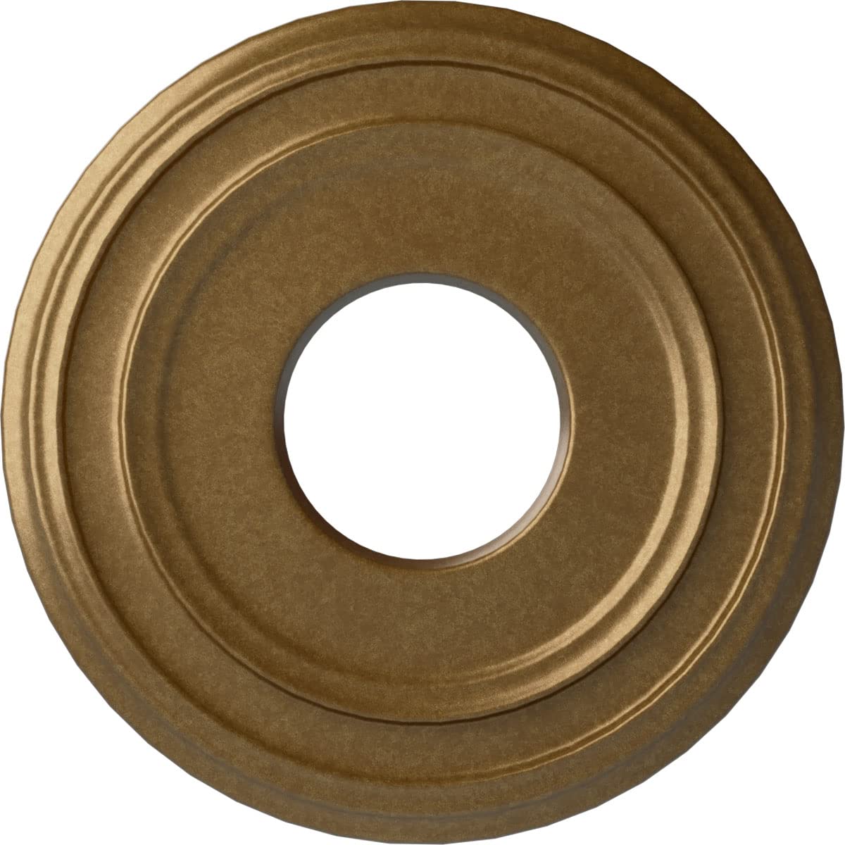 Ekena Millwork CM12CLPAS 12-3/8 x 4 x 1-1/8 Classic Ceiling Medallion, Pale Gold