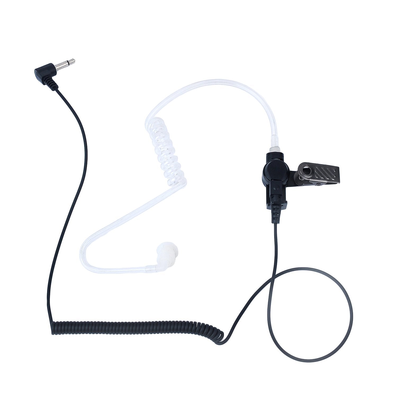 Keyblu Law Enforcement Surveillance Kit Acoustic Tube Listen Only Earpiece For 2 Way Radio (3.5Mm)