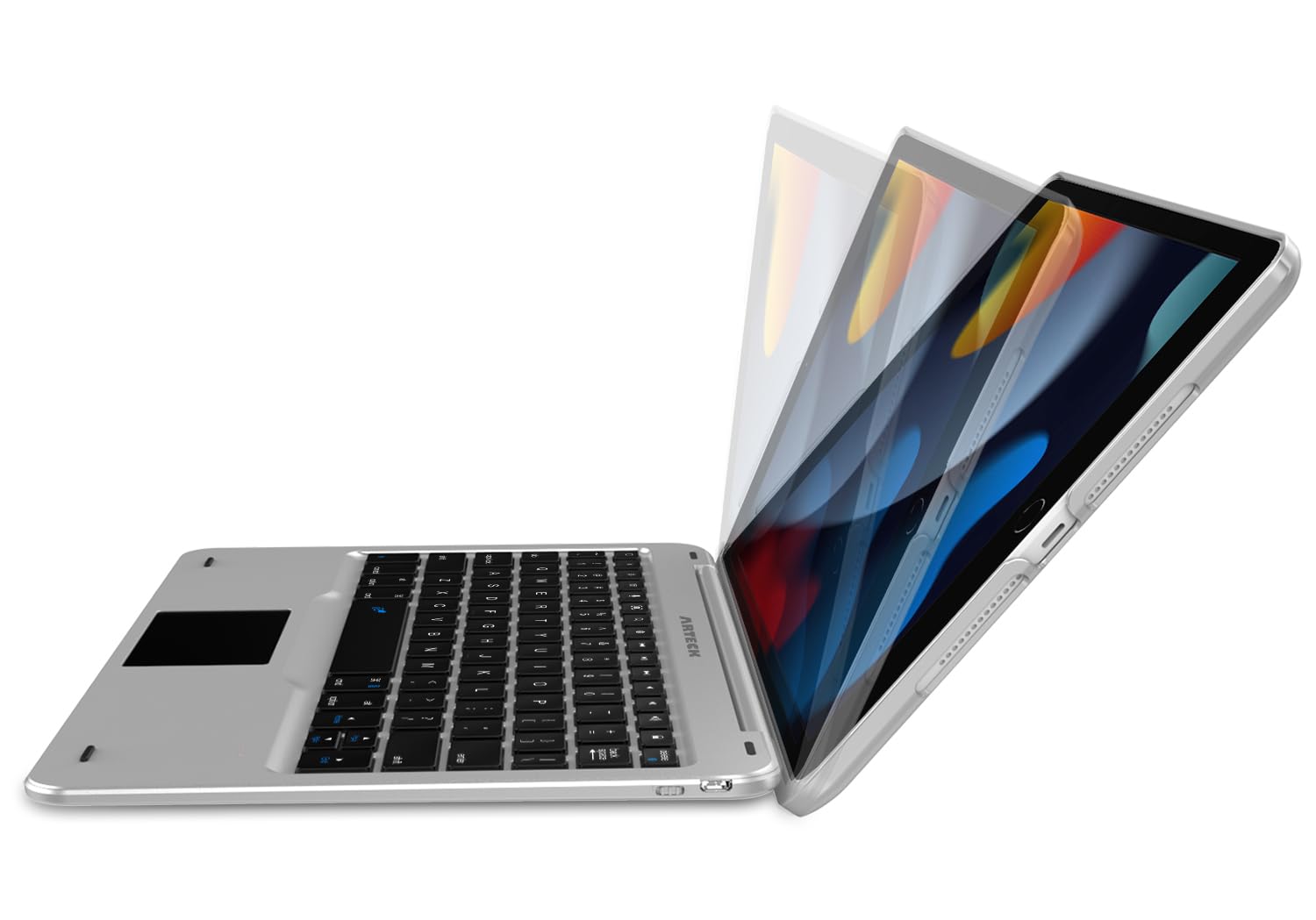 Arteck Ipad 9Th Gen 10.2 Inch 2021 Keyboard Case With Track Pad, Bluetooth Keyboard With Folio Full Protection Case And Touch Pa