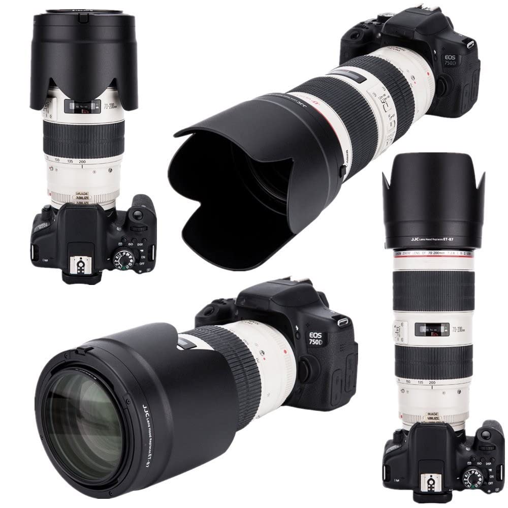 Jjc Dedicated Reversible Lens Hood Shade For Canon Ef 70-200Mm F/2.8L Is Iii Usm & Canon Ef 70-200Mm F/2.8L Is Ii Usm Lens Repla