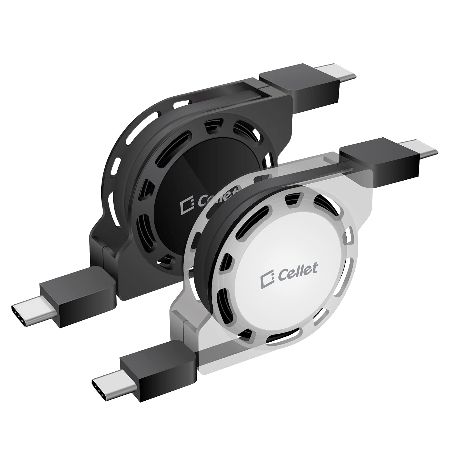 Retractable USB-C Cable, Type-C 3 Feet Charging Cable Compatible to iPhone 15 Pro Max, iPad Pro Air Mini, Samsung Galaxy Smartph