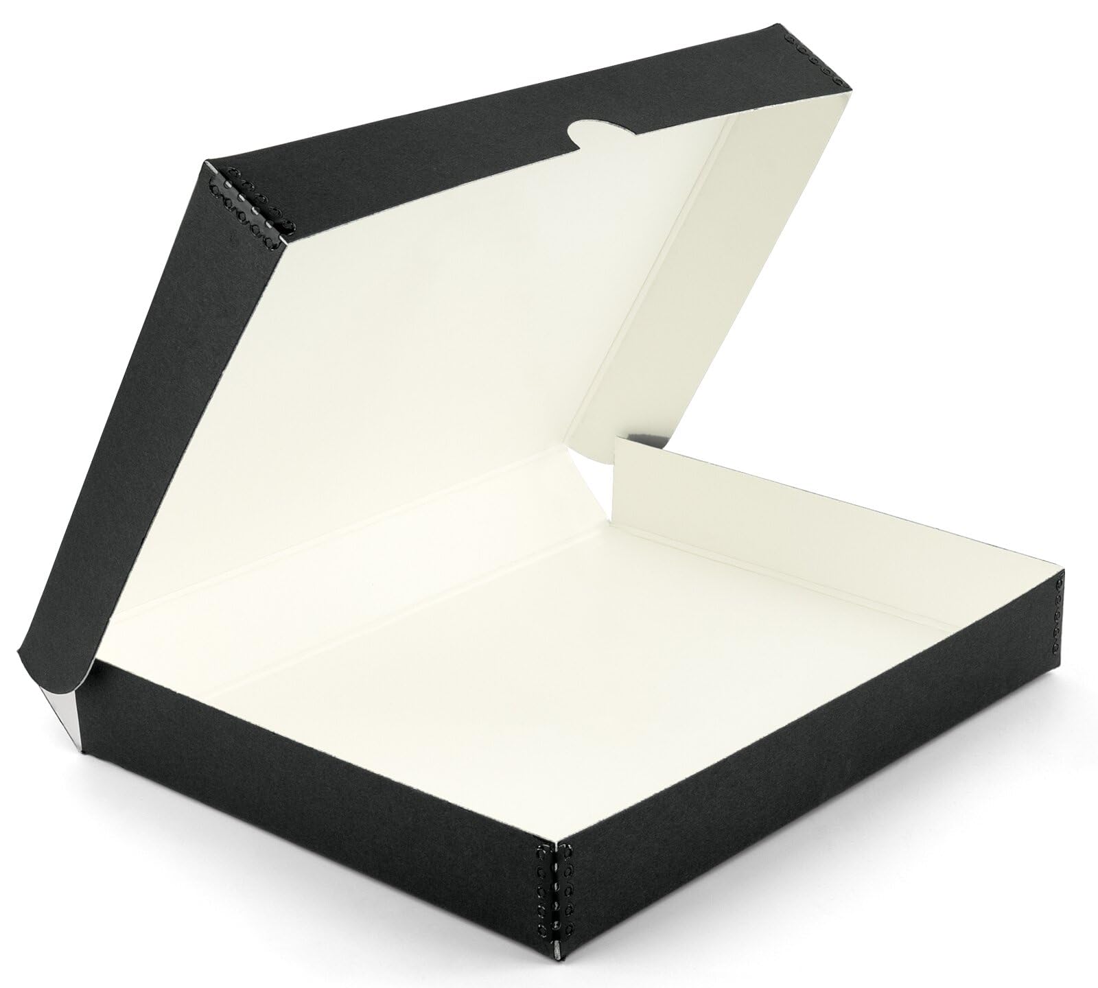 Lineco, Folio Storage Box, Clamshell Design With Metal Edge, 16.5 X 20.5 X 1.75 Inch, Archival, For Photos, Prints, Documents, Art, Ephemera, Black