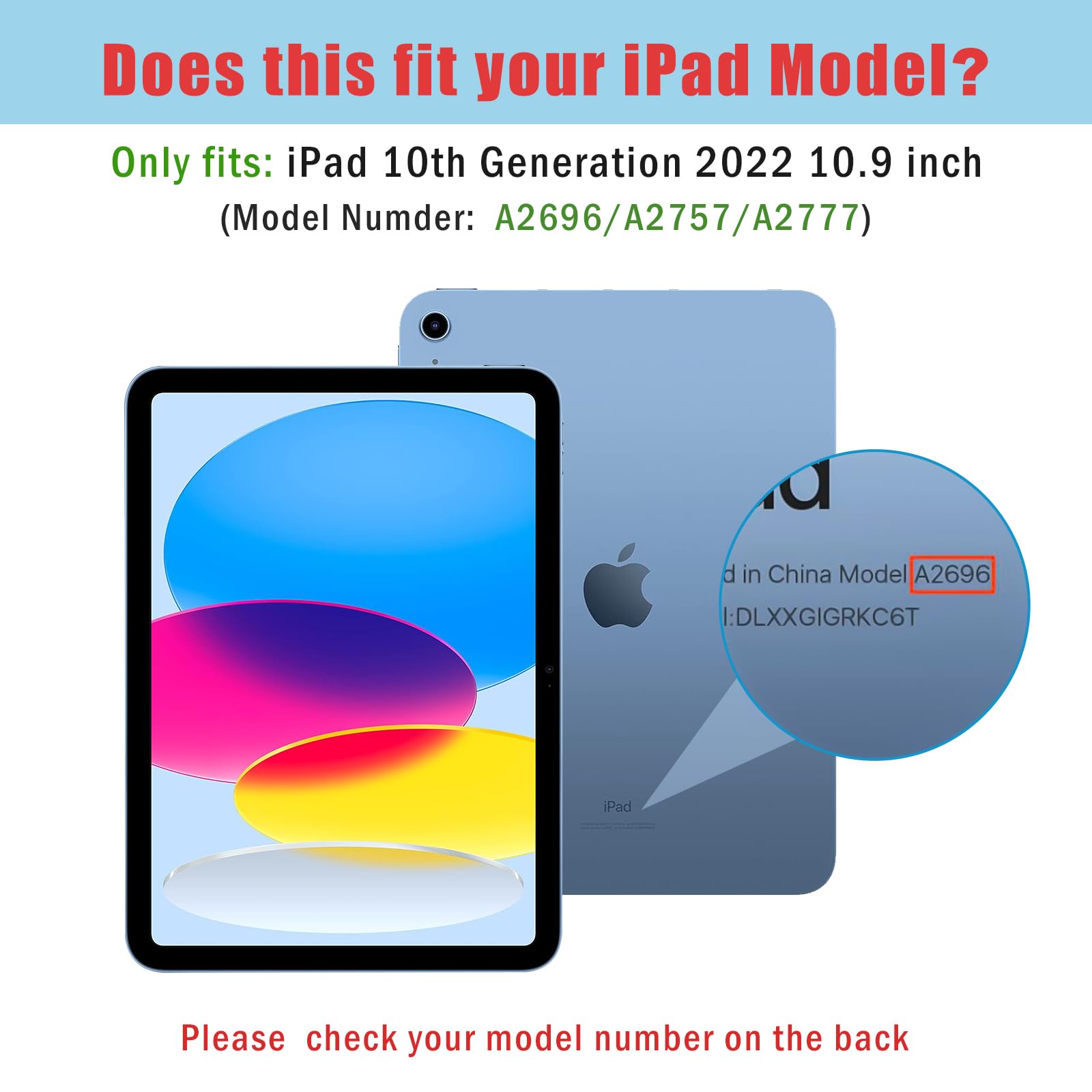 Procase For Ipad (A16) 11Th Generation 11 Inch 2025/10Th Generation 10.9 Inch 2022 Case With Pencil Holder, Hybrid Ipad 11 10 Case With Clear Back, Supports Auto Wake/Sleep  Bluemarble