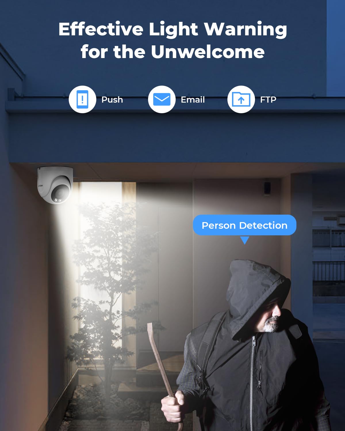 H.View 4K Home Security Camera System Kits 8Mp 6 Pcs Ip Poe Dome Cctv Camera For House Security System Indoor Outdoor Weatherpro