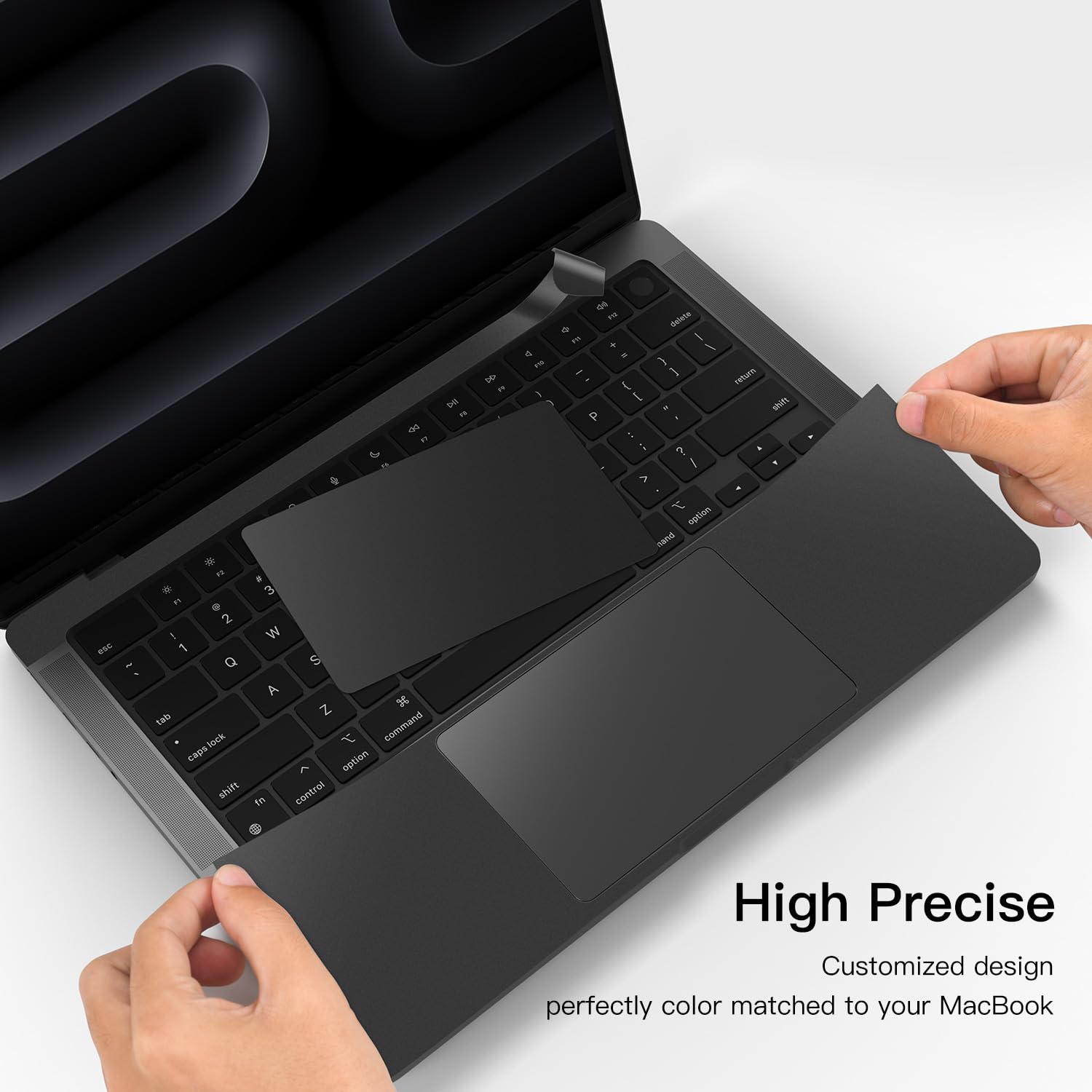 Casebuy Palm Rest Protector Vinyl Skin Stickers(3 In 1) For 2023 Macbook Pro 14 Inch M3 Pro/Max A2918 A2992 With Touch Id Scratc