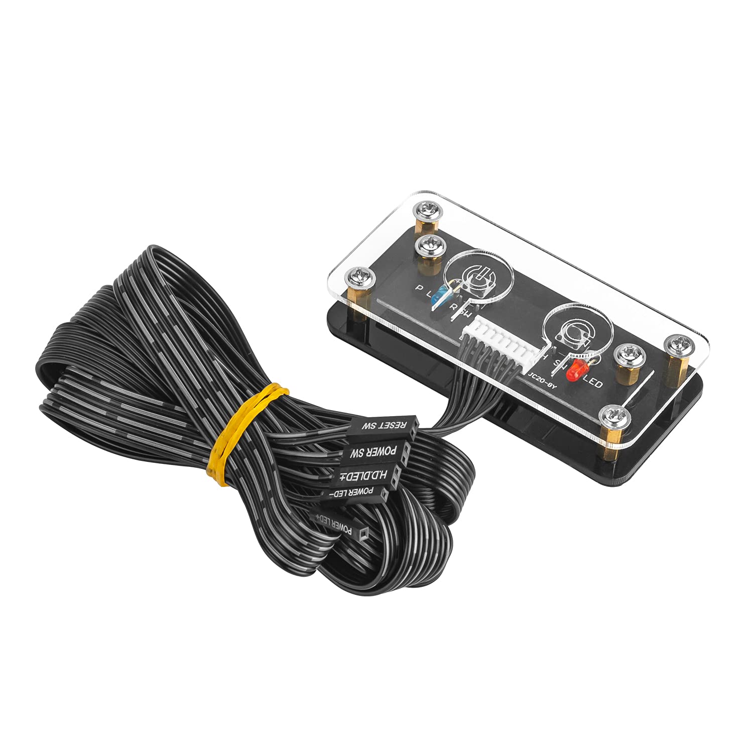 Owltree Desktop Computer Power Button Pc Switch External Power Switch Power Supply Button Restart Button For Pc Case Motherboard