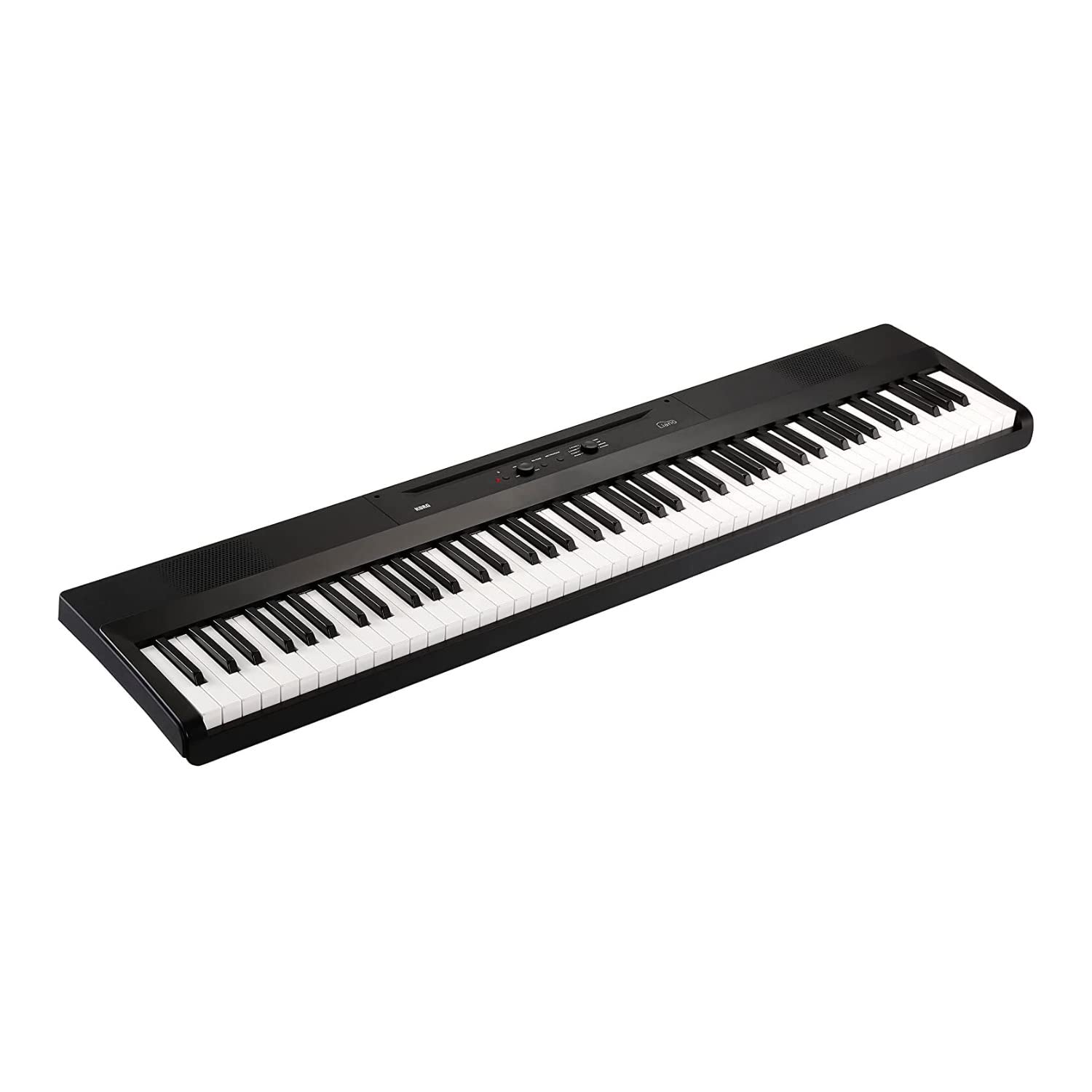 Korg 88 Portable Digital Piano With Semi Weighted Keys And Built In Speakers, With Sustain Pedal, Music Stand, And Power Supply (Liano),Black