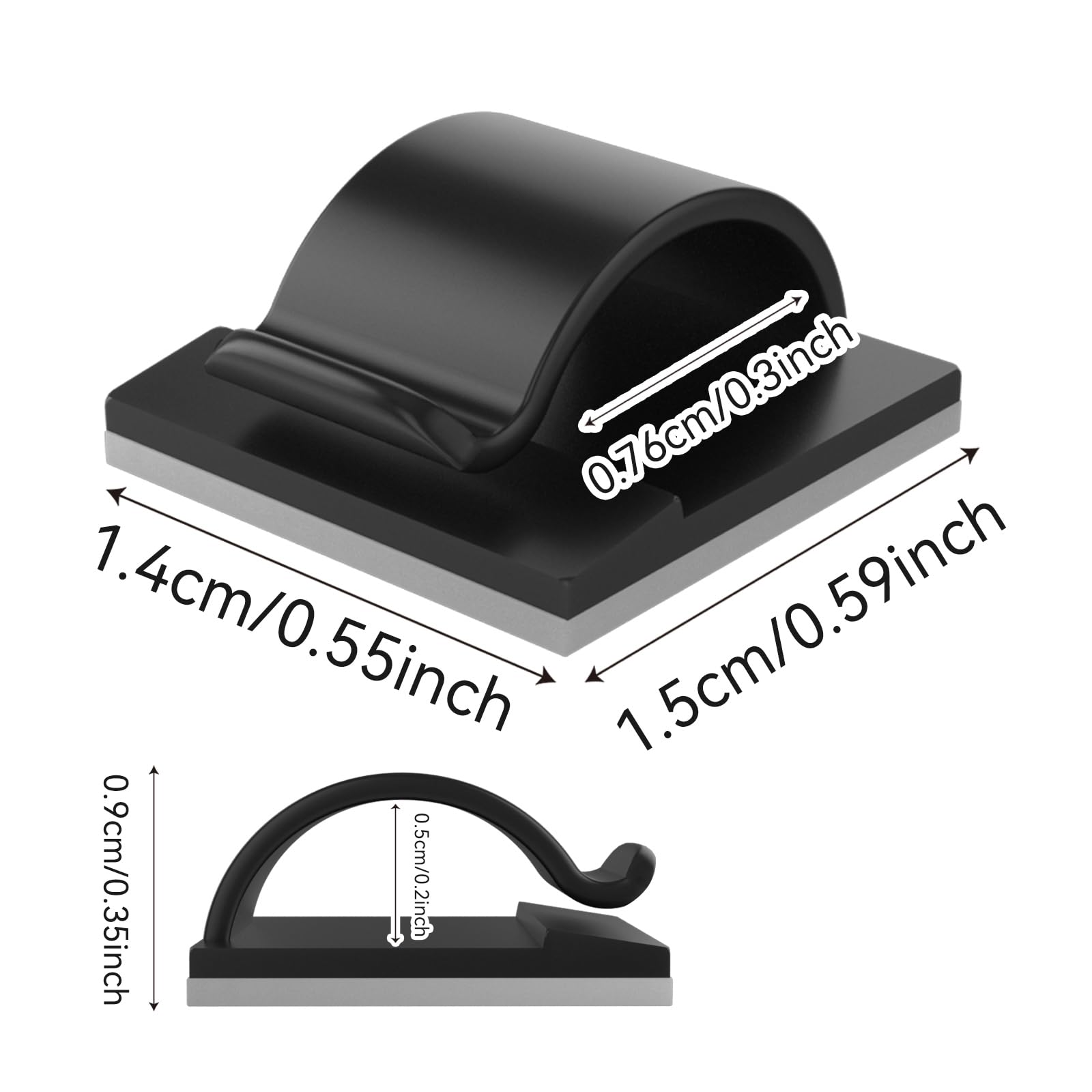 Linkdocs 30 Pieces Adhesive Cable Clips Wire Clips Cable Wire Management Wire Cable Holder Clamps Cable Tie Holder For Car, Offi