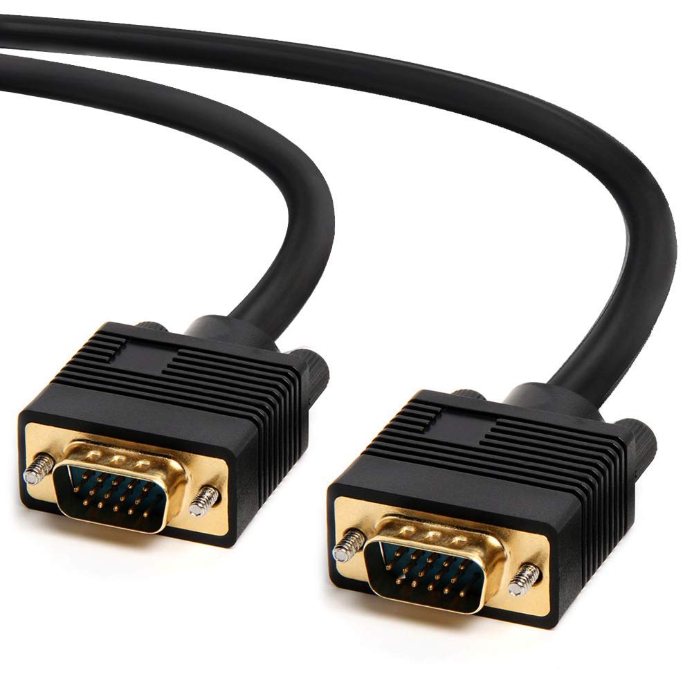 Cmple   Svga/Vga Cable Male To Male Computer Monitor Cables Vga Video Cable   Monitor Video Adapter Cable With Ferrite Cores Sup