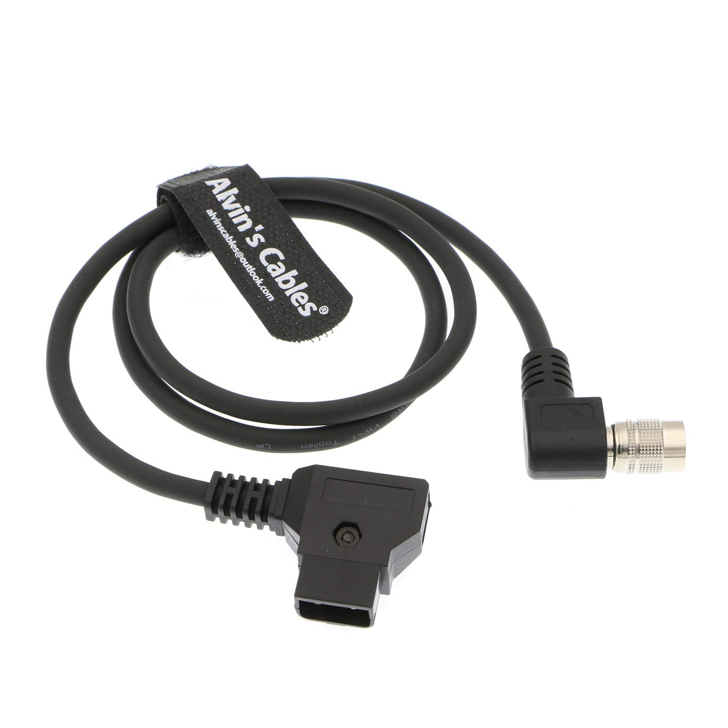 Alvin'S Cables D Tap To 4 Pin Hirose Right Angle Male Power Cable For Sound Devices