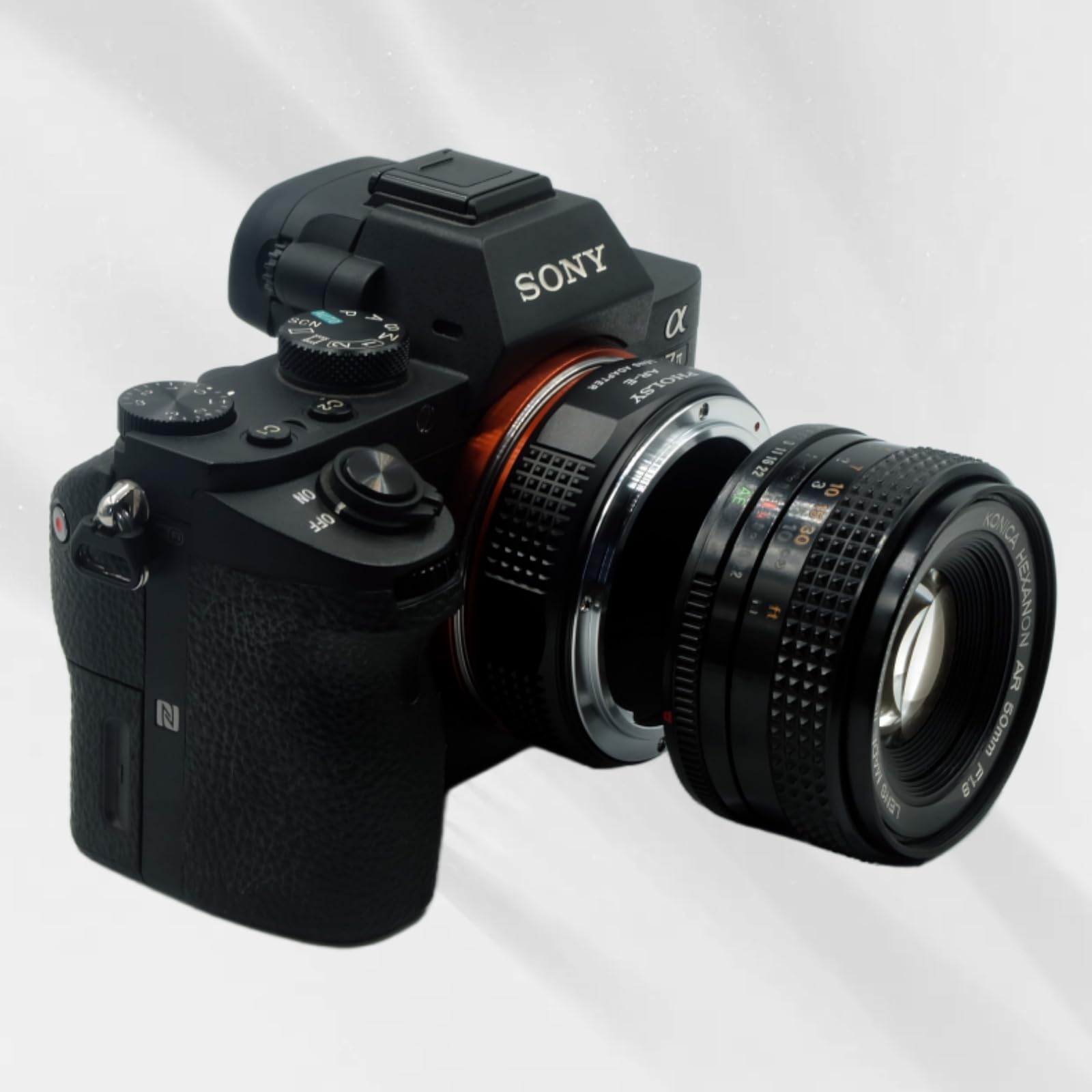 Pholsy Lens Mount Adapter Compatible With Konica Ar Lens To E Mount Camera Body Compatible With Sony A1 A9Ii A7S Iii/Ii A7R V/Iv
