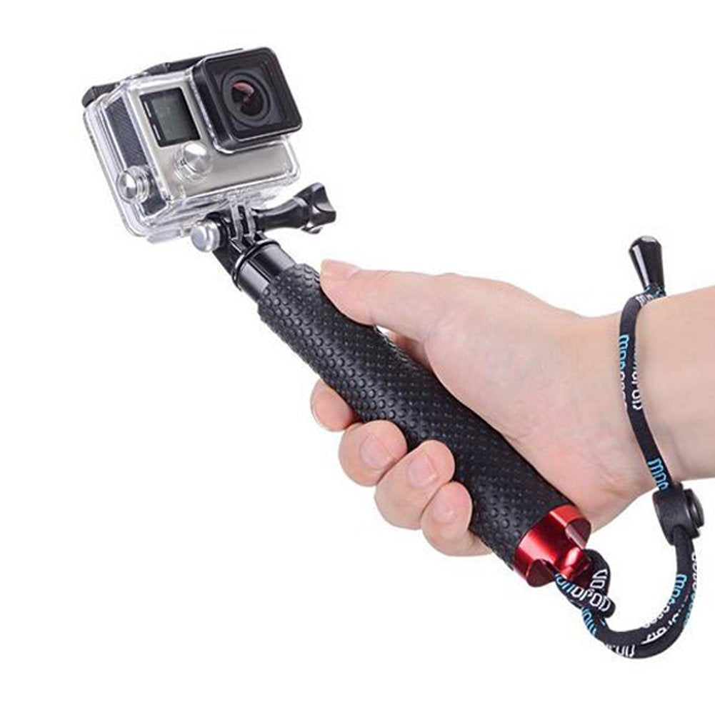Walway 19'' Waterproof Underwater Hand Grip Adjustable Extension Selfie Stick Monopod Pole For Gopro Hero 6/5/ 5 Session/ 4 Sess