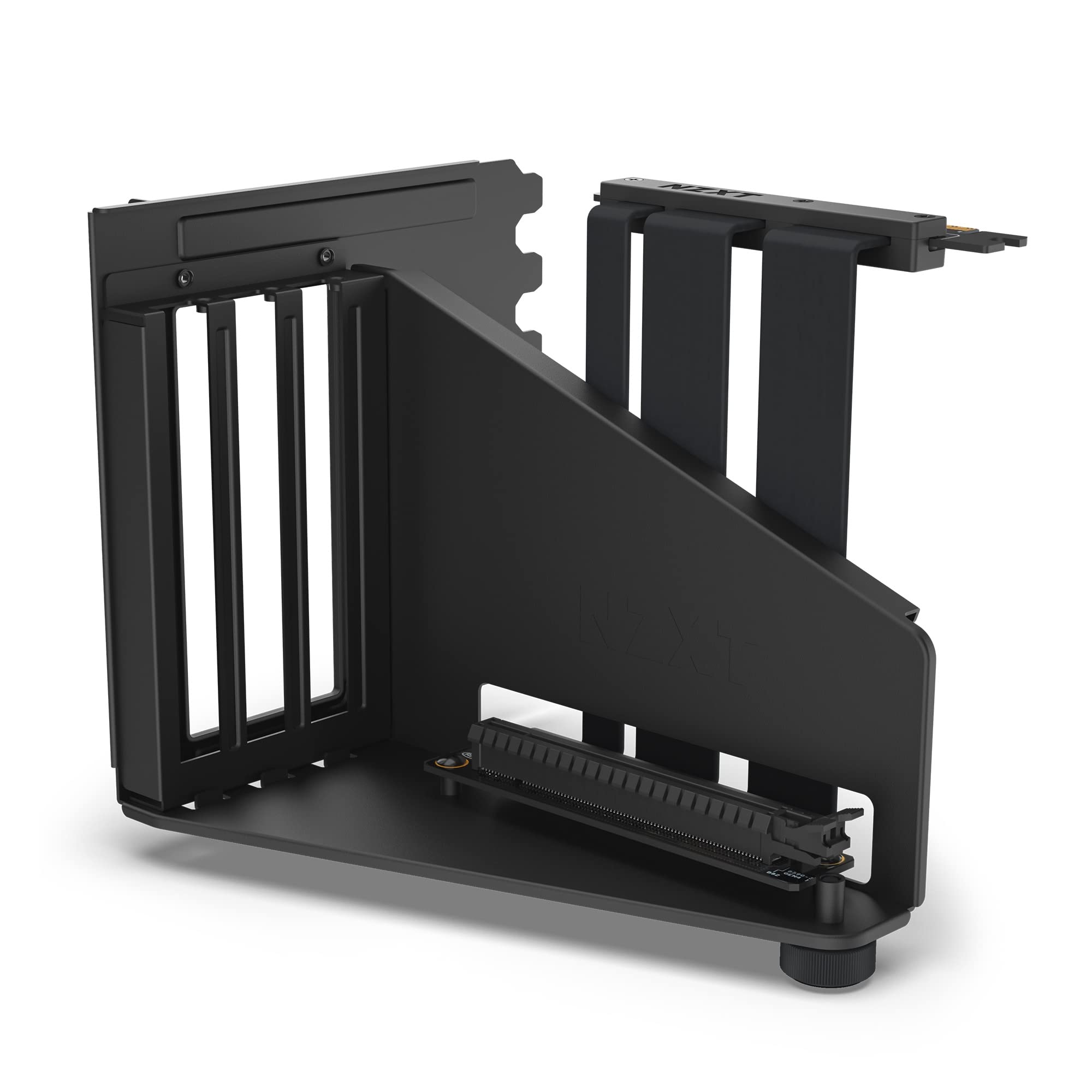 Nzxt Vertical Gpu Mounting Kit   Ab Rh175 B1 175 Mm Pcie 4.0X16 Riser Cable   Gpu Holder   Sturdy Steel Bracket   Black